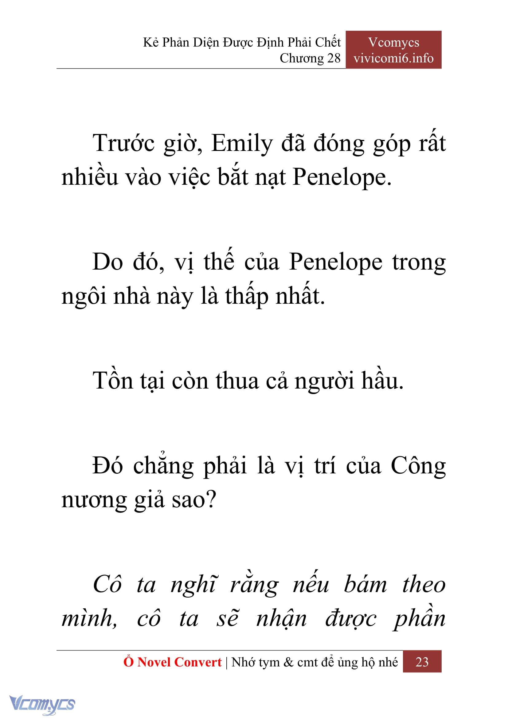 [Novel] Kẻ Phản Diện Được Định Phải Chết Chap 28 - Trang 2