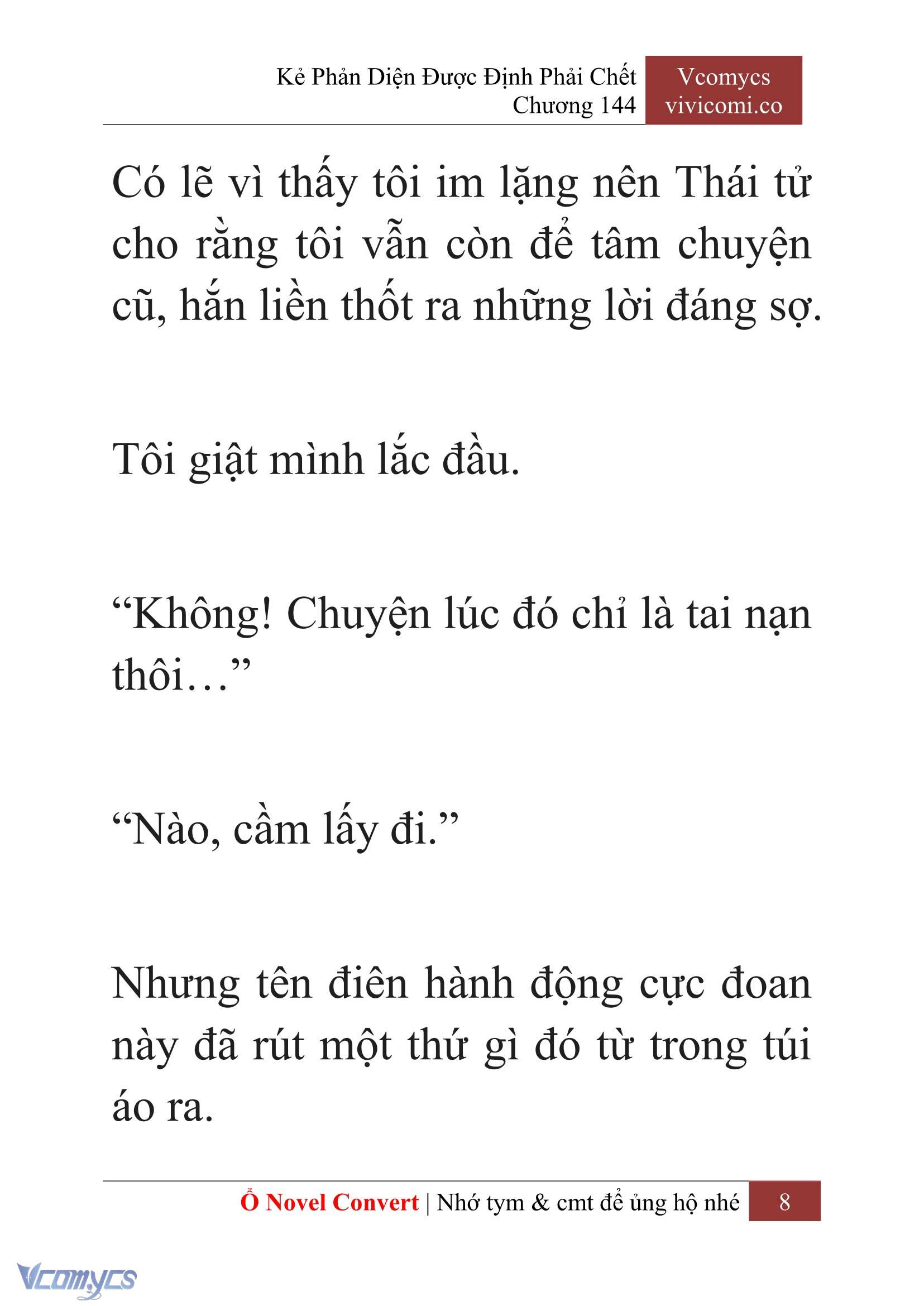 [Novel] Kẻ Phản Diện Được Định Phải Chết Chap 144 - Trang 2