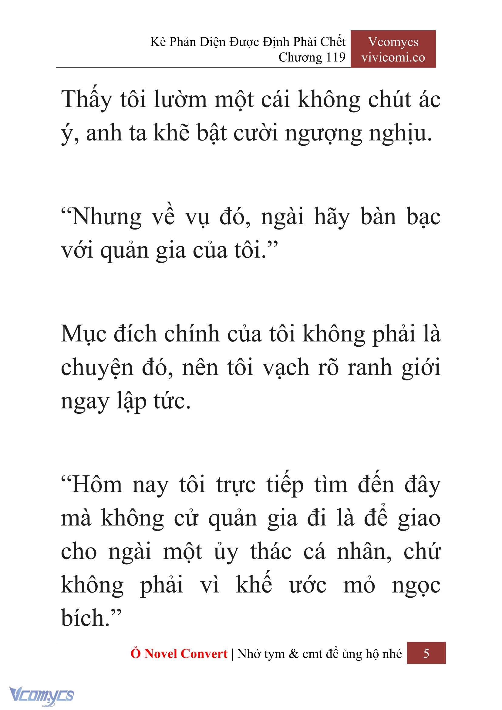 [Novel] Kẻ Phản Diện Được Định Phải Chết Chap 119 - Next Chap 120