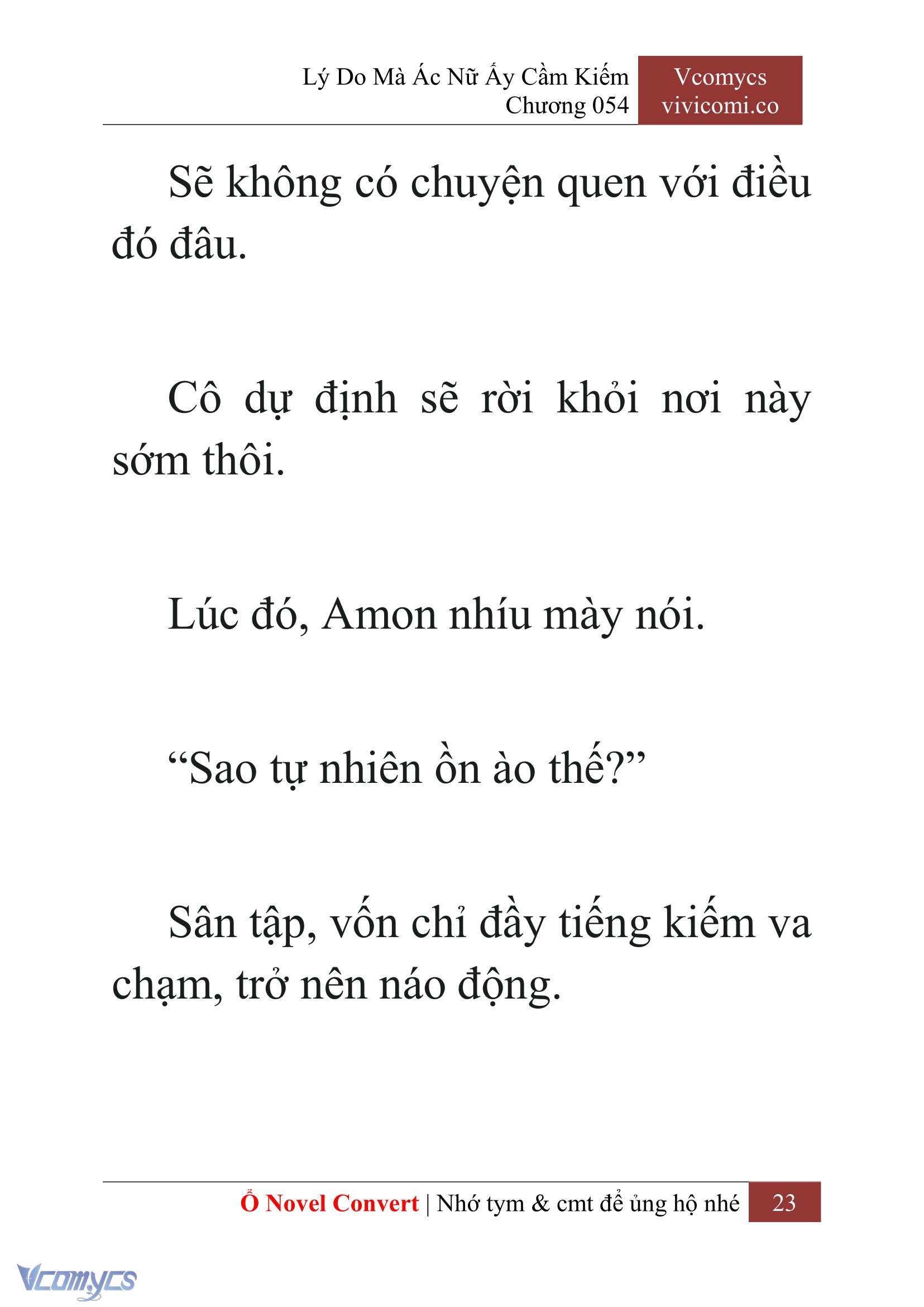 [Novel] Lý Do Mà Ác Nữ Ấy Cầm Kiếm Chap 54 - Next Chap 55