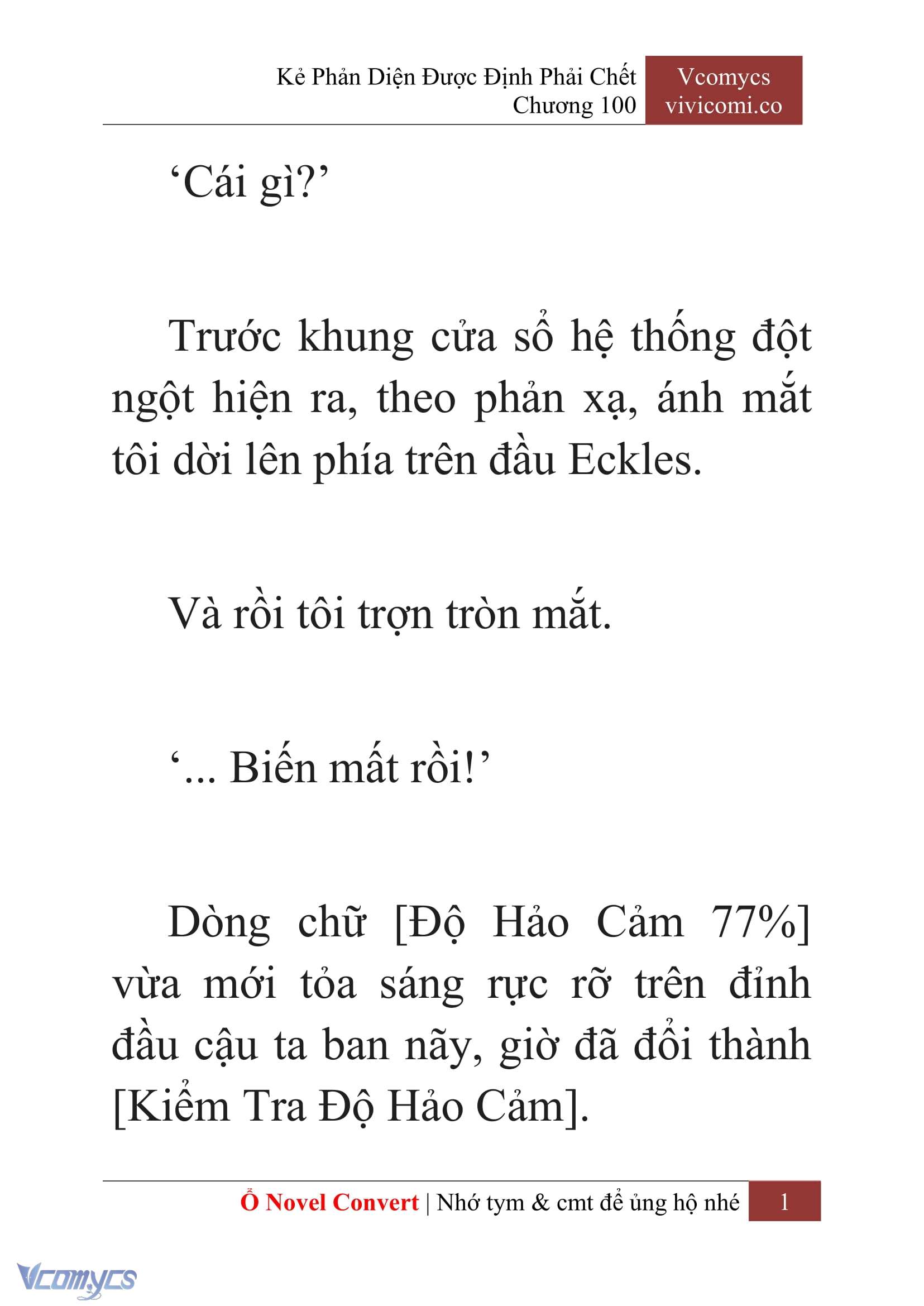 [Novel] Kẻ Phản Diện Được Định Phải Chết Chap 100 - Next Chap 101