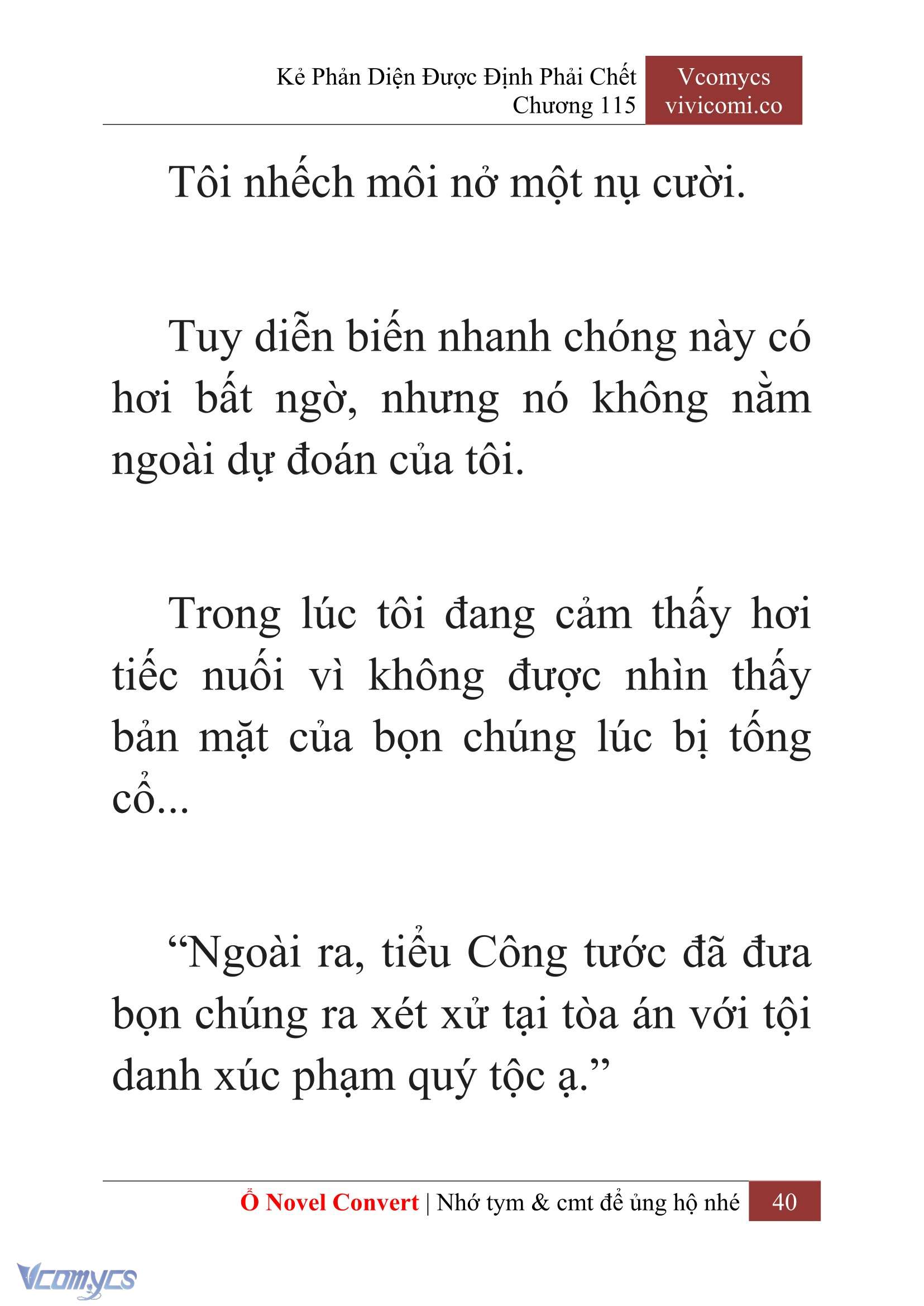 [Novel] Kẻ Phản Diện Được Định Phải Chết Chap 115 - Trang 2