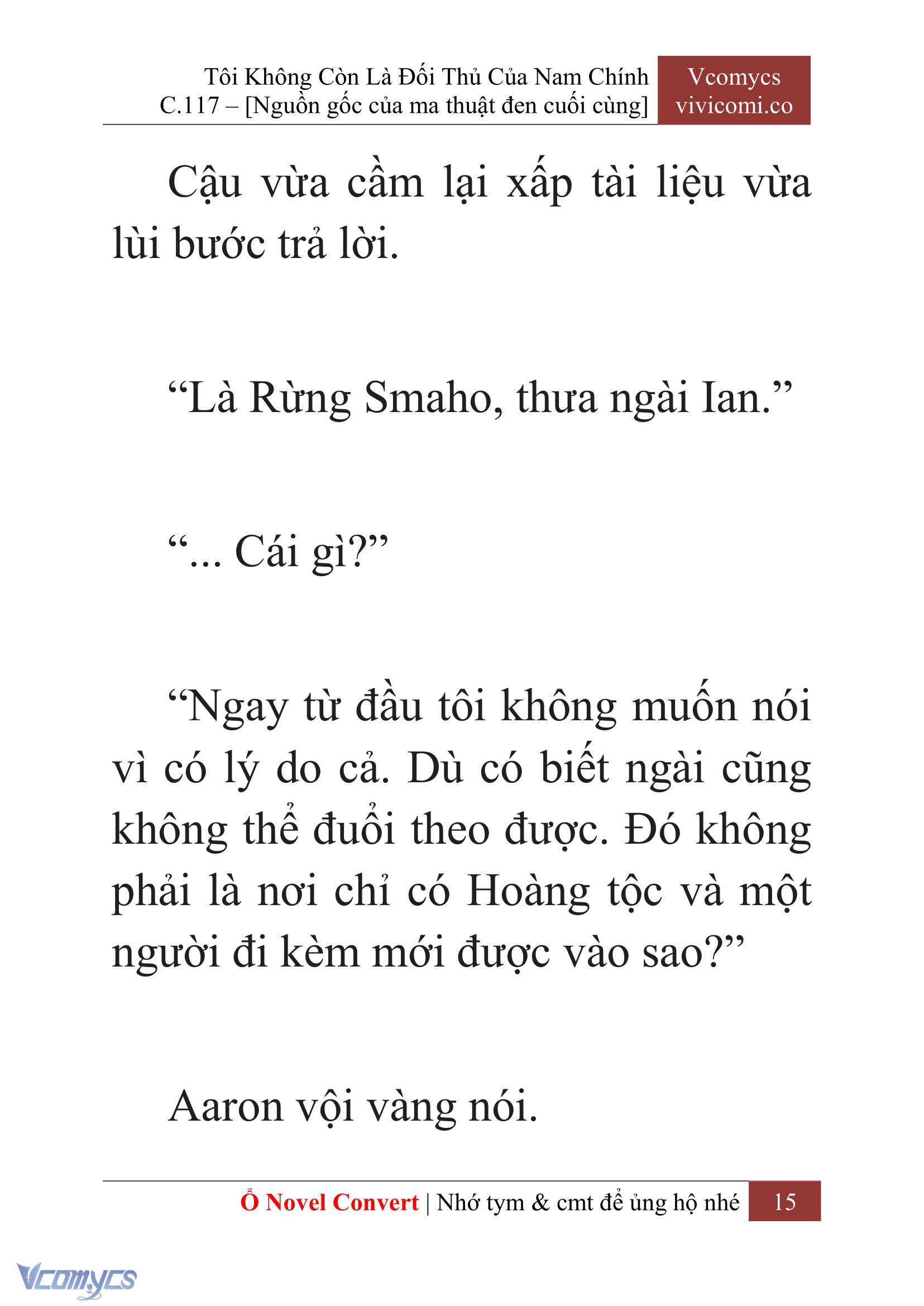 [Novel] Tôi Không Còn Là Đối Thủ Của Nam Chính Chap 117 - Trang 2