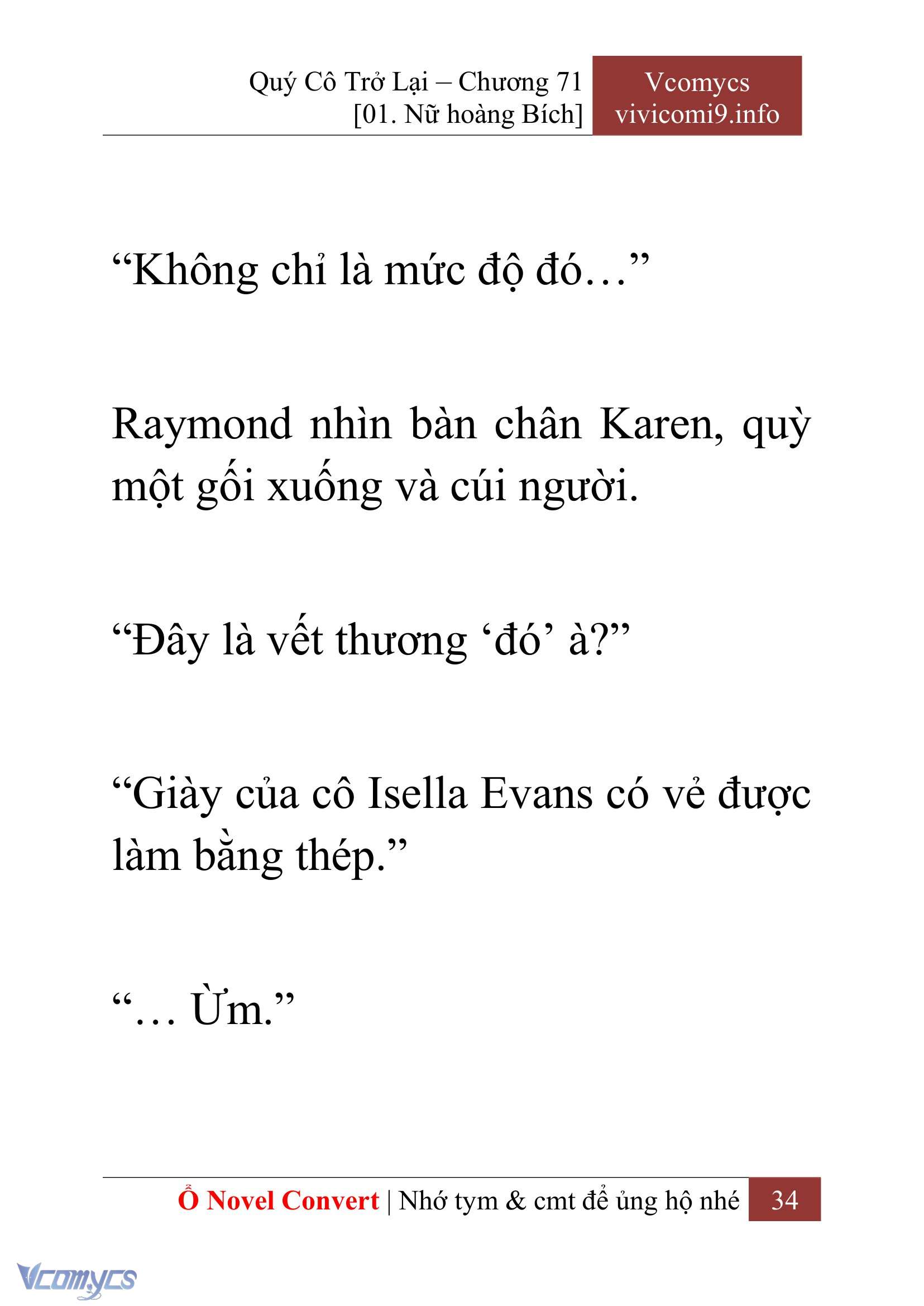 [Novel] Quý Cô Trở Lại Chap 71 - Trang 2