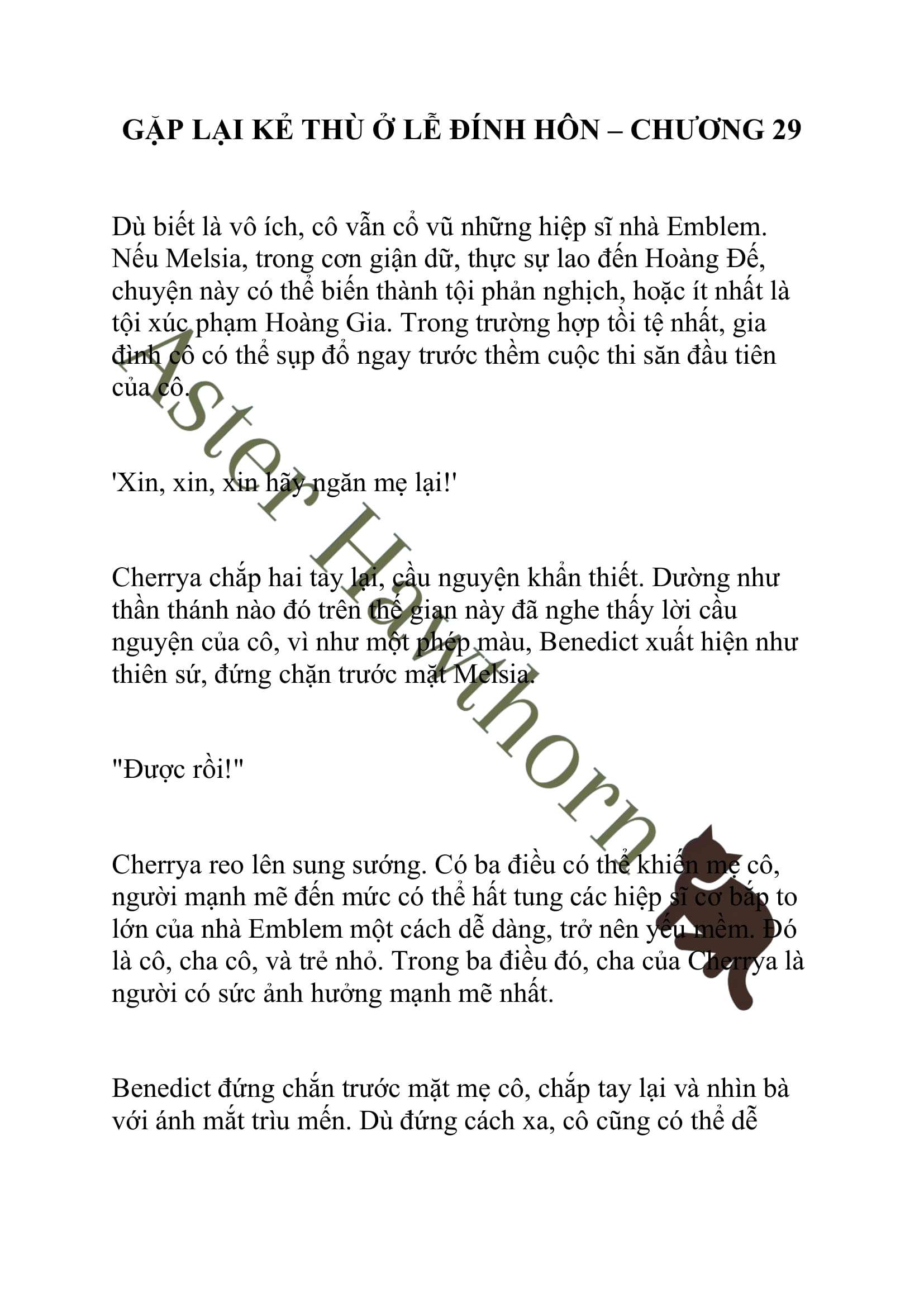 [NOVEL] Gặp Lại Kẻ Thù Ở Lễ Đính Hôn Chap 29 - Next Chap 30