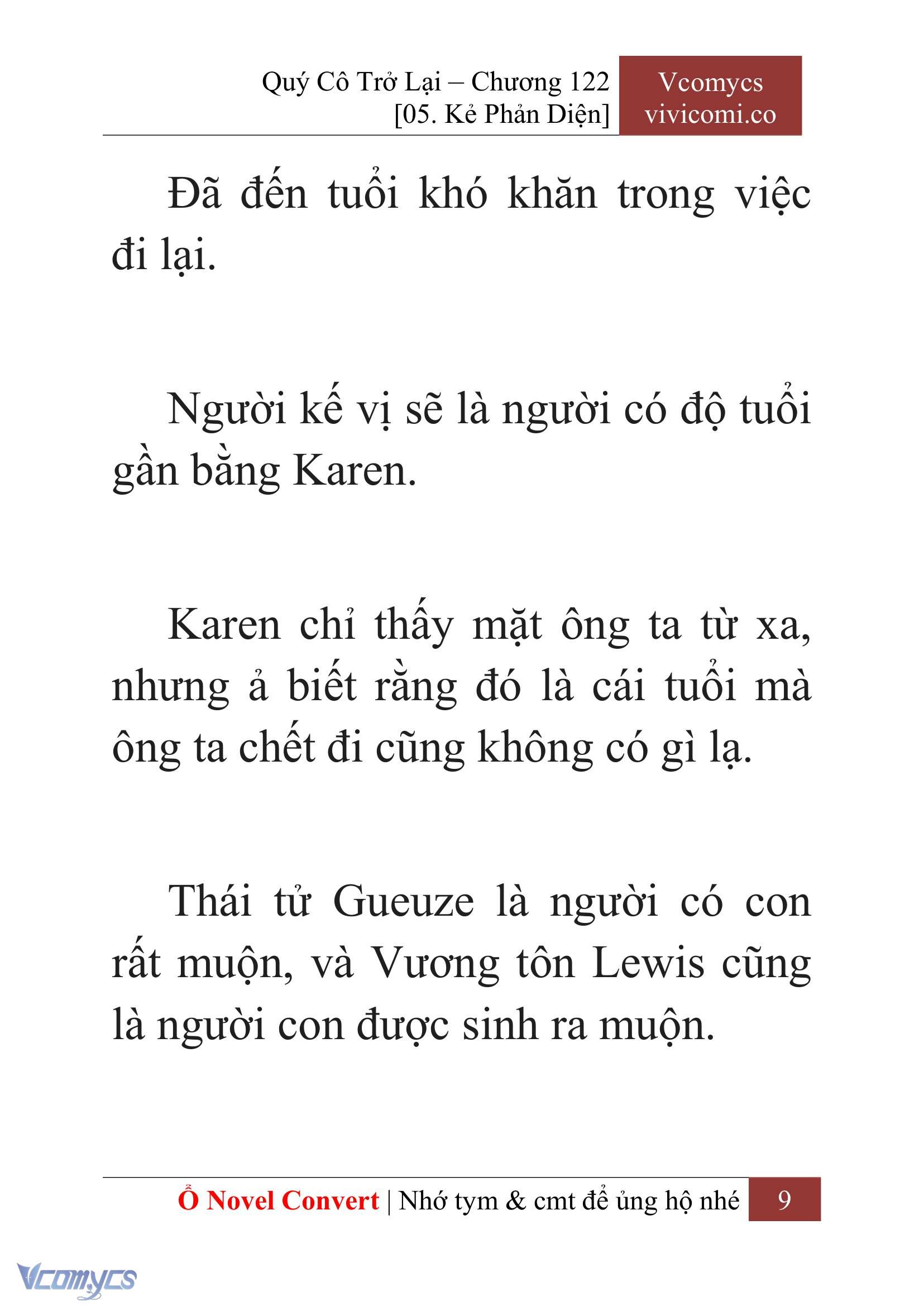 [Novel] Quý Cô Trở Lại Chap 122 - Trang 2