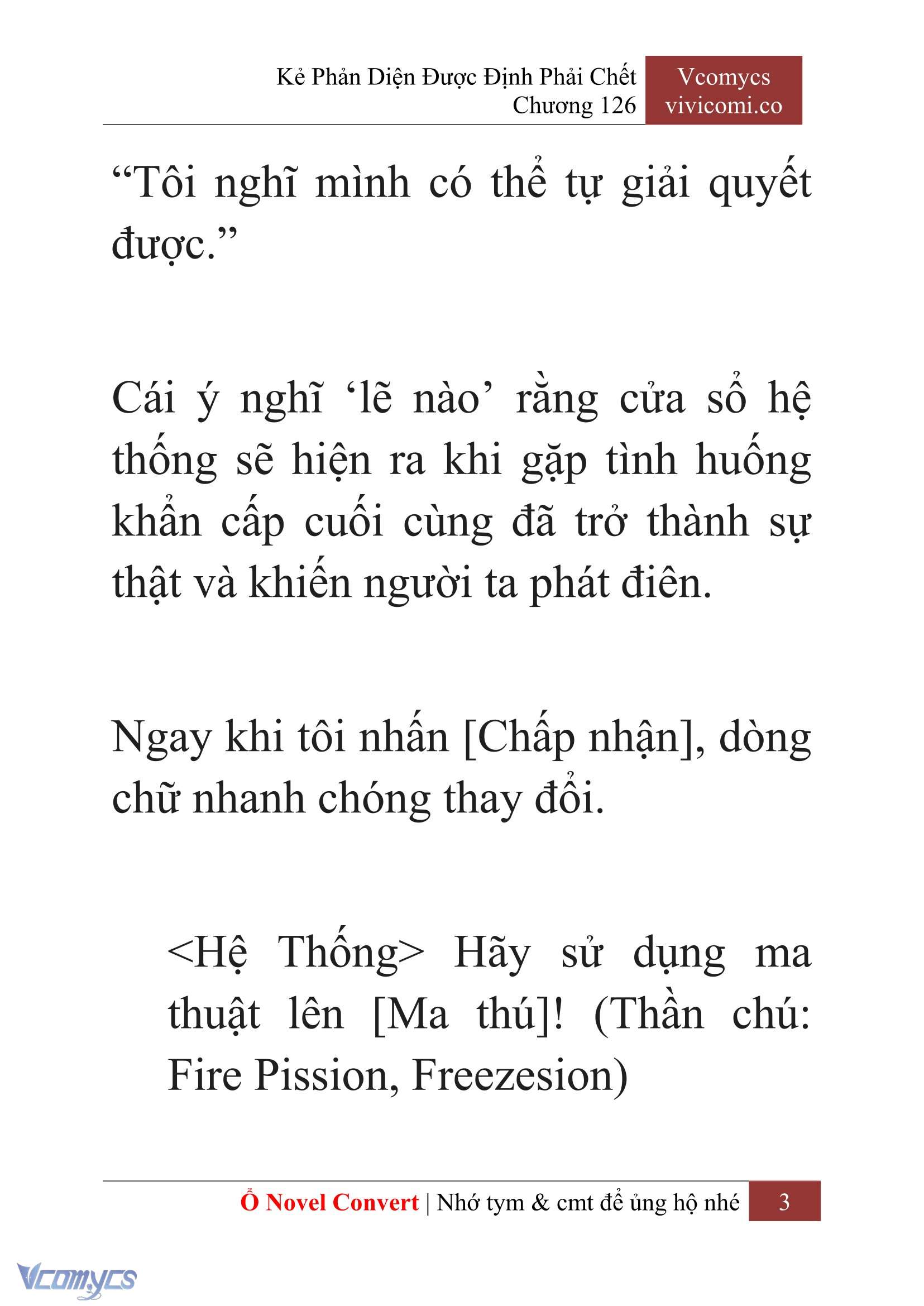 [Novel] Kẻ Phản Diện Được Định Phải Chết Chap 126 - Trang 2