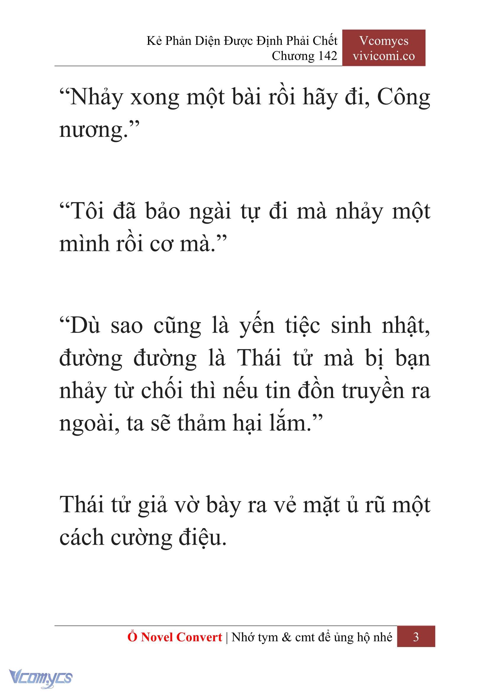 [Novel] Kẻ Phản Diện Được Định Phải Chết Chap 142 - Trang 2