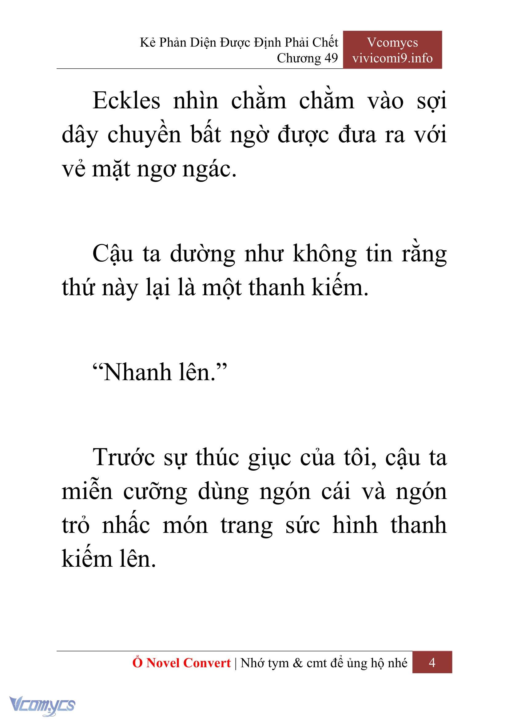 [Novel] Kẻ Phản Diện Được Định Phải Chết Chap 49 - Next Chap 50