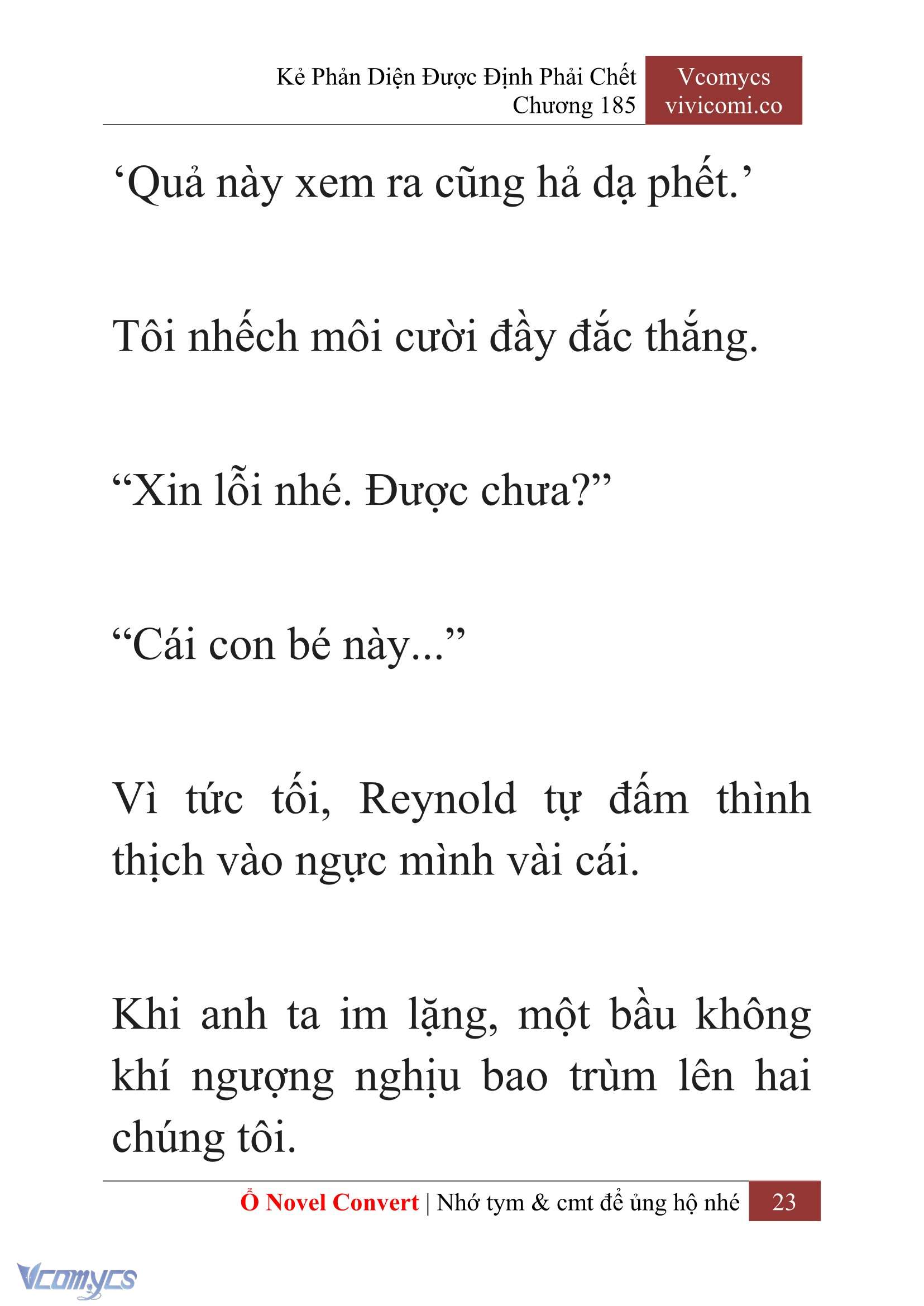 [Novel] Kẻ Phản Diện Được Định Phải Chết Chap 185 - Trang 2