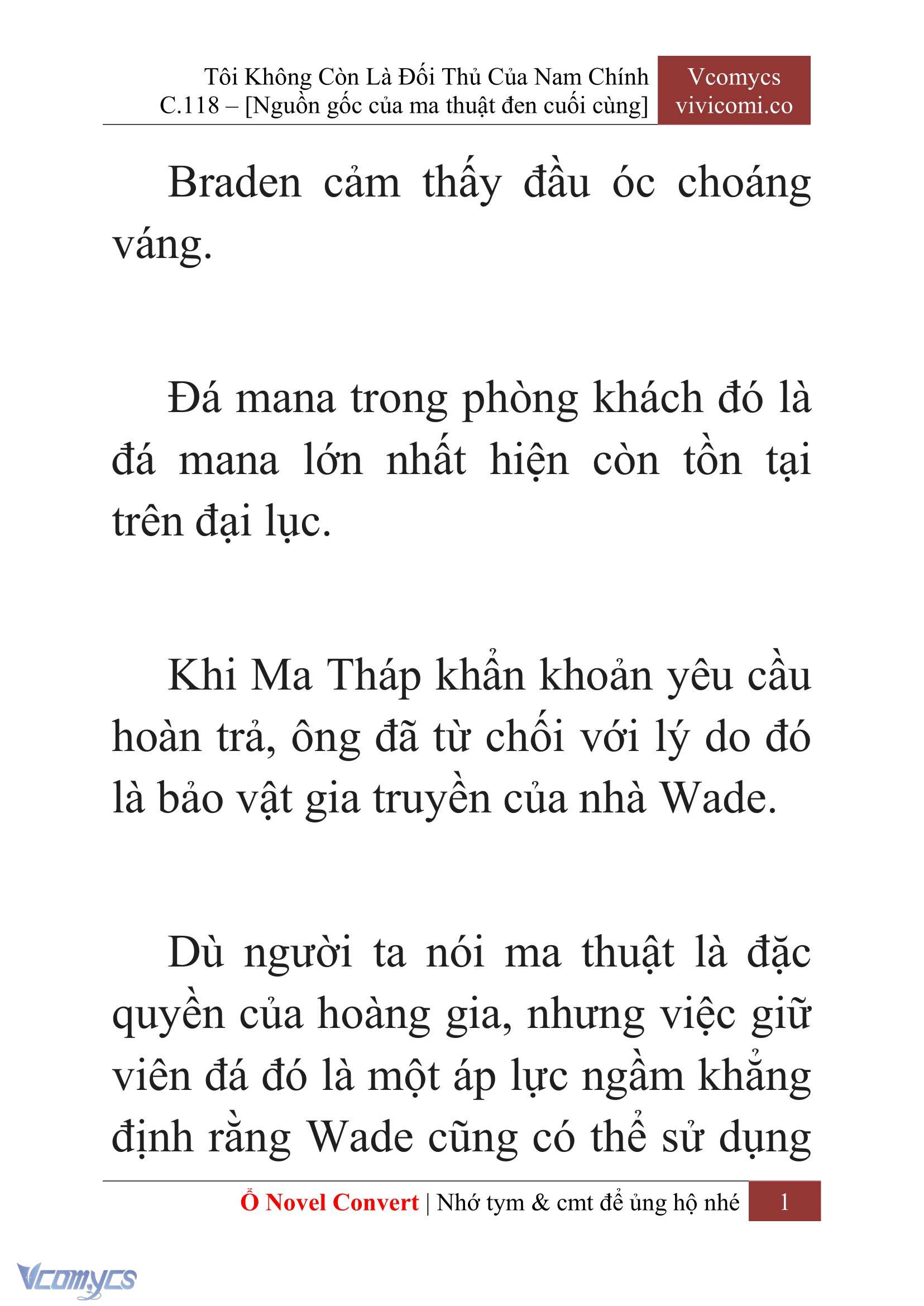 [Novel] Tôi Không Còn Là Đối Thủ Của Nam Chính Chap 118 - Trang 2