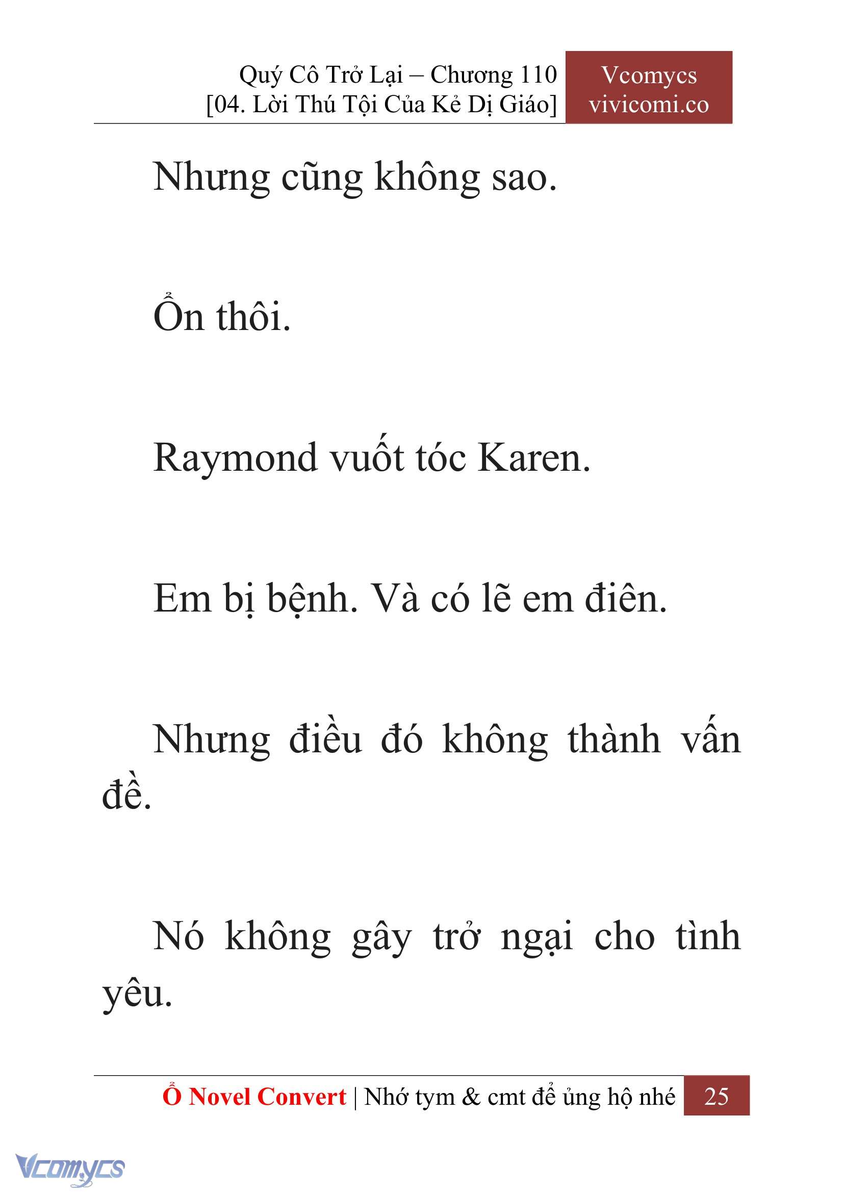 [Novel] Quý Cô Trở Lại Chap 110 - Trang 2