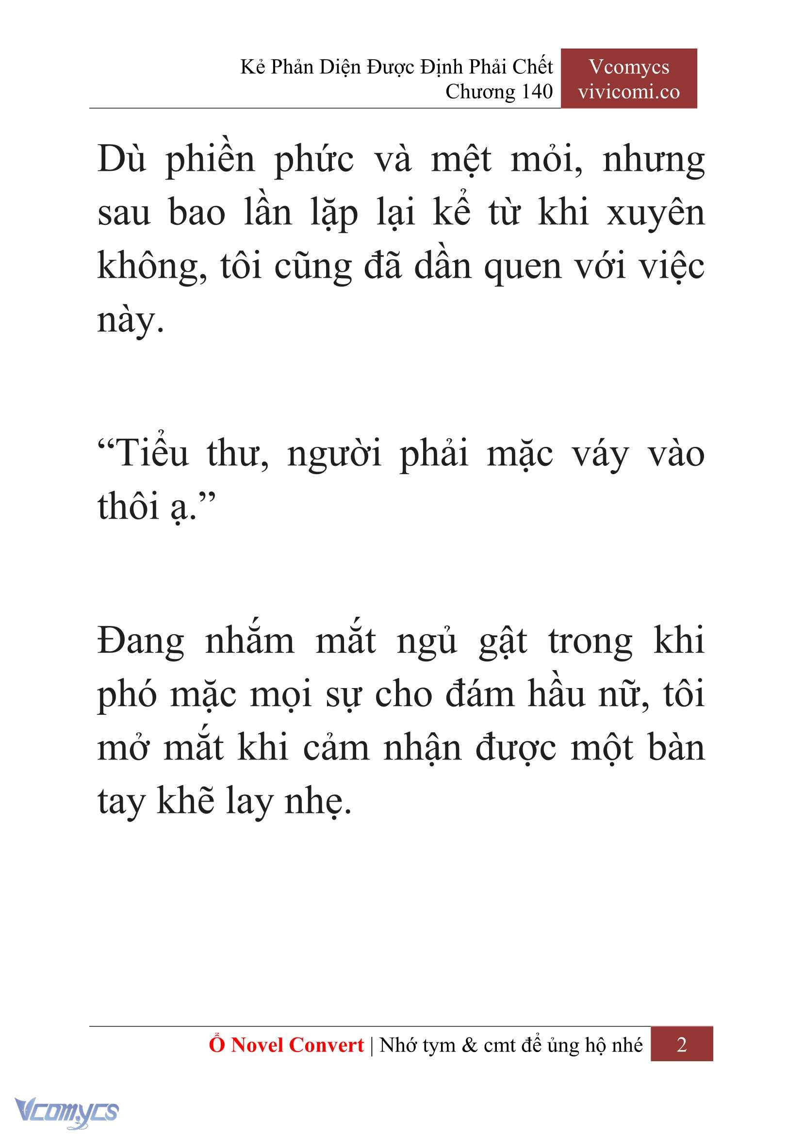 [Novel] Kẻ Phản Diện Được Định Phải Chết Chap 140 - Trang 2