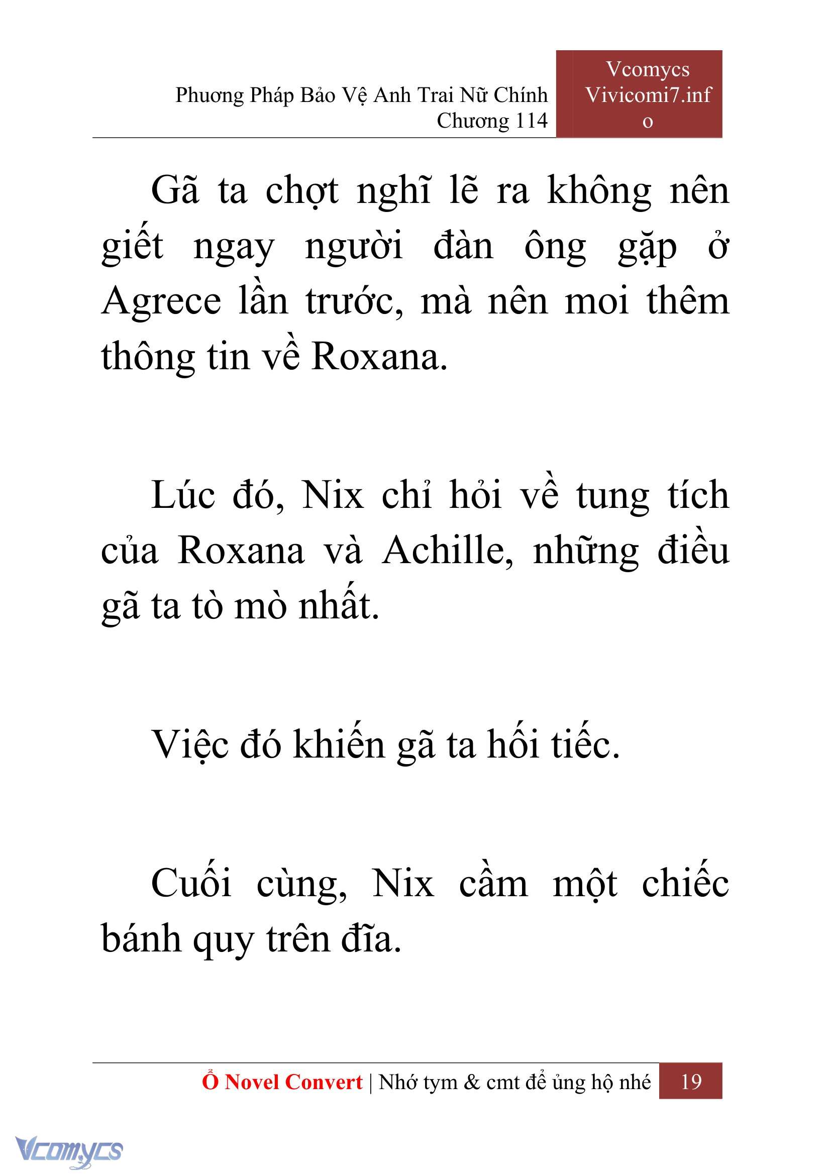 [Novel] Phương Pháp Bảo Vệ Anh Trai Nữ Chính Chap 114 - Trang 2