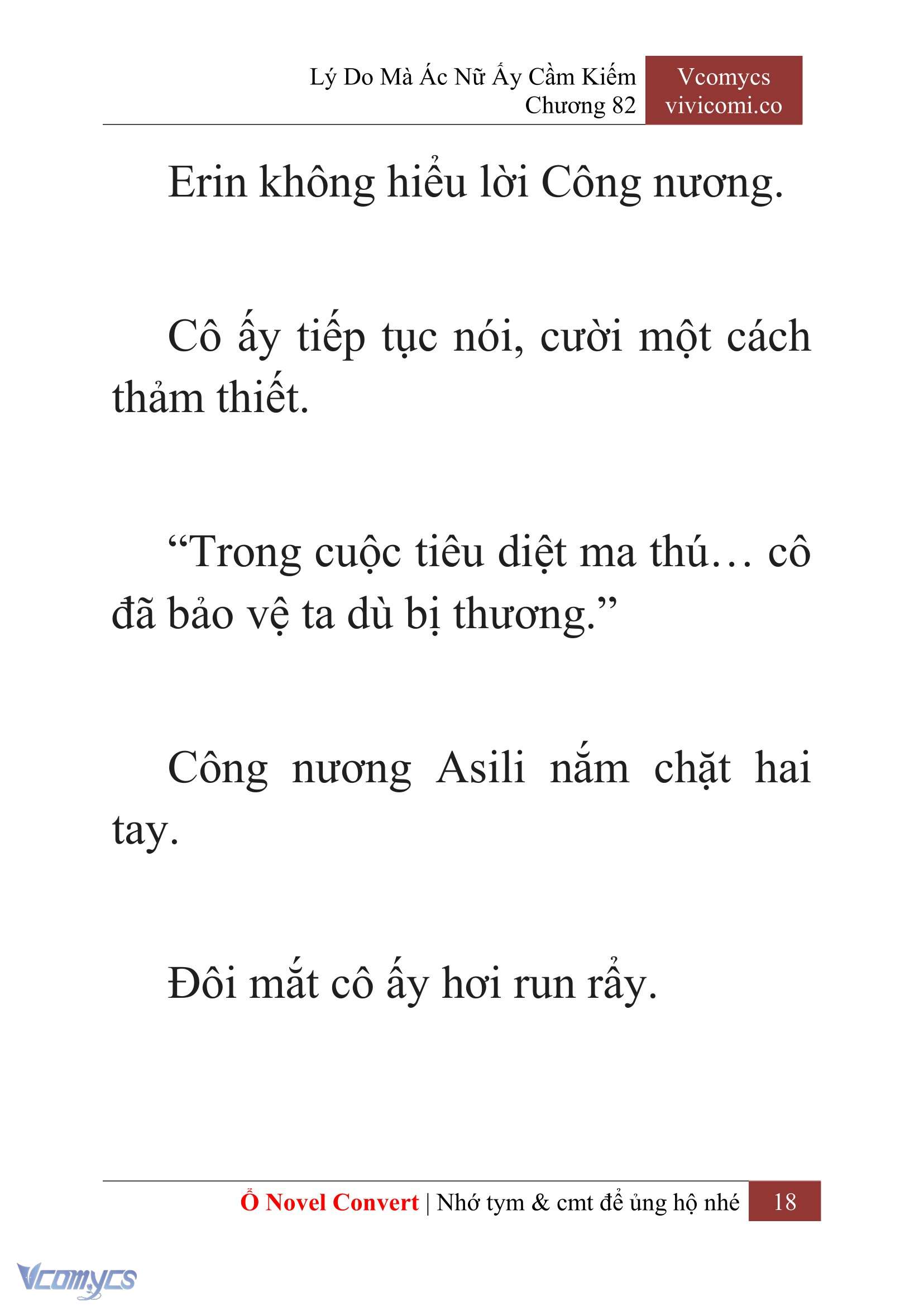 [Novel] Lý Do Mà Ác Nữ Ấy Cầm Kiếm Chap 82 - Next Chap 83