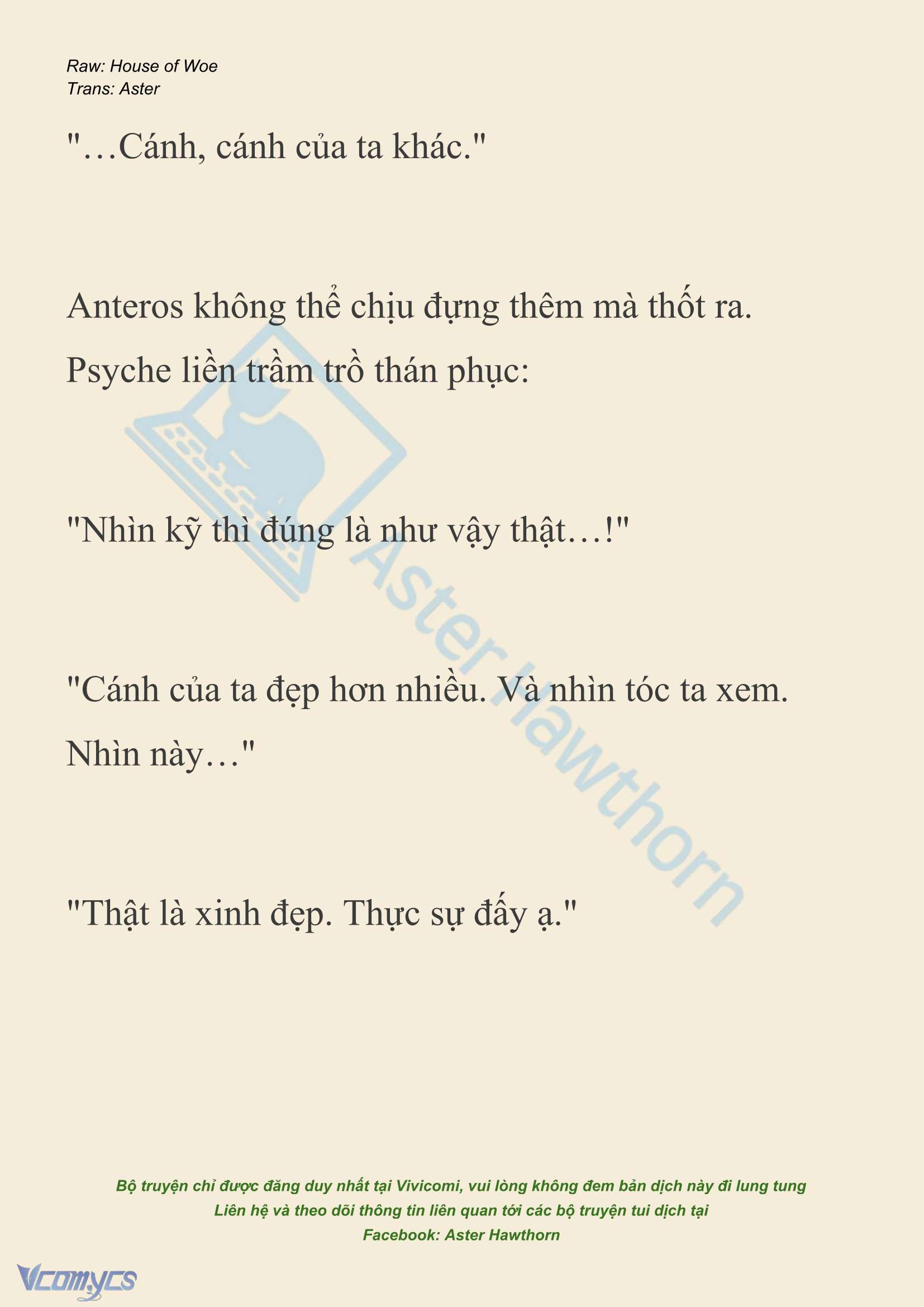 [NOVEL] Dành Cho Các Nữ Thần: Dành cho Psyche Chap 42 - Trang 2