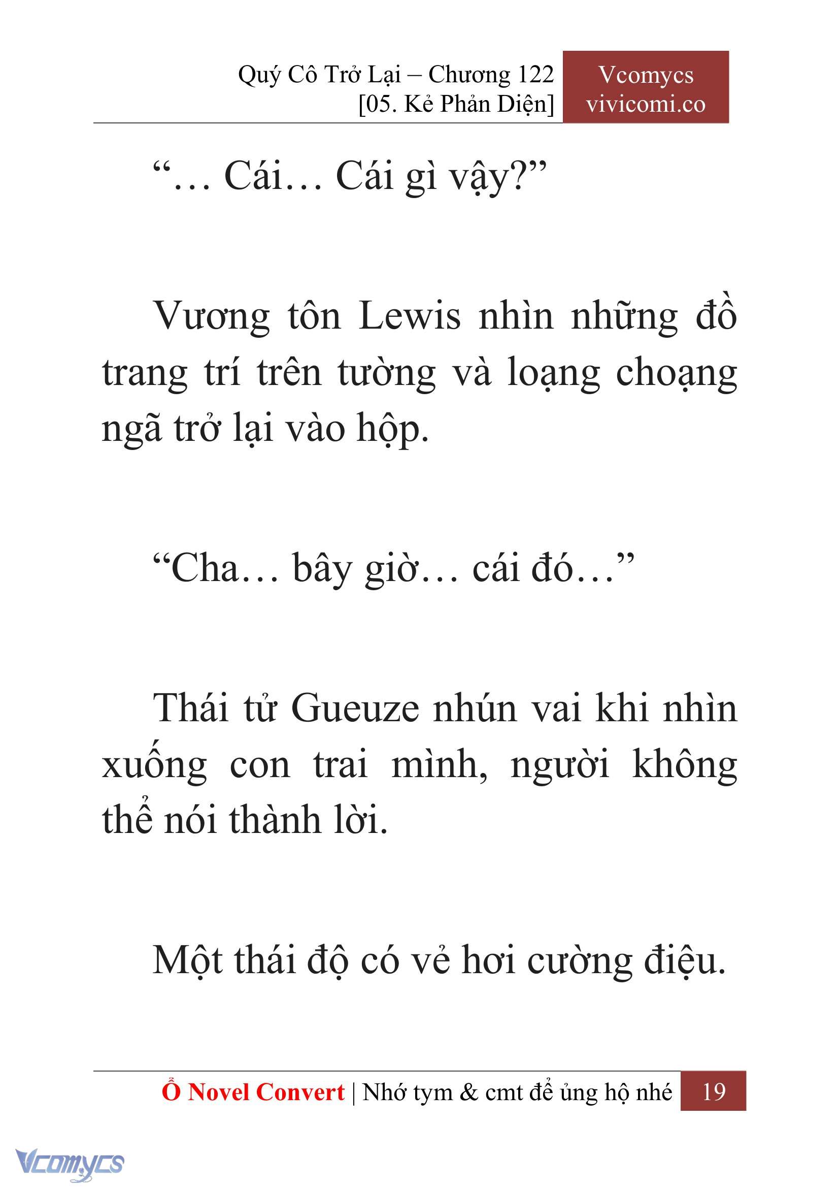 [Novel] Quý Cô Trở Lại Chap 122 - Trang 2