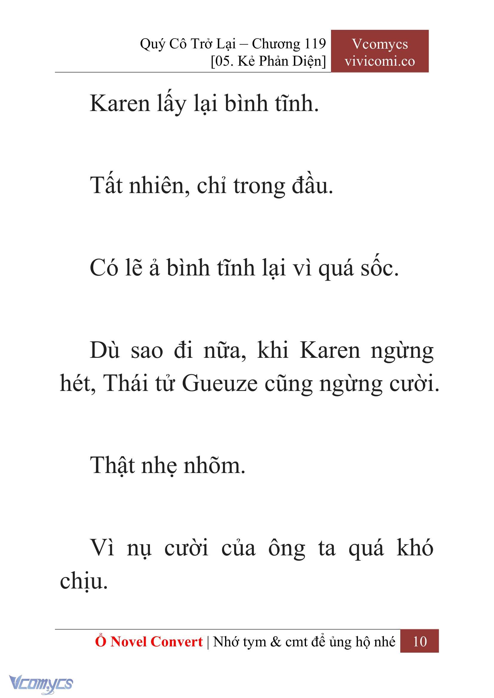 [Novel] Quý Cô Trở Lại Chap 119 - Trang 2