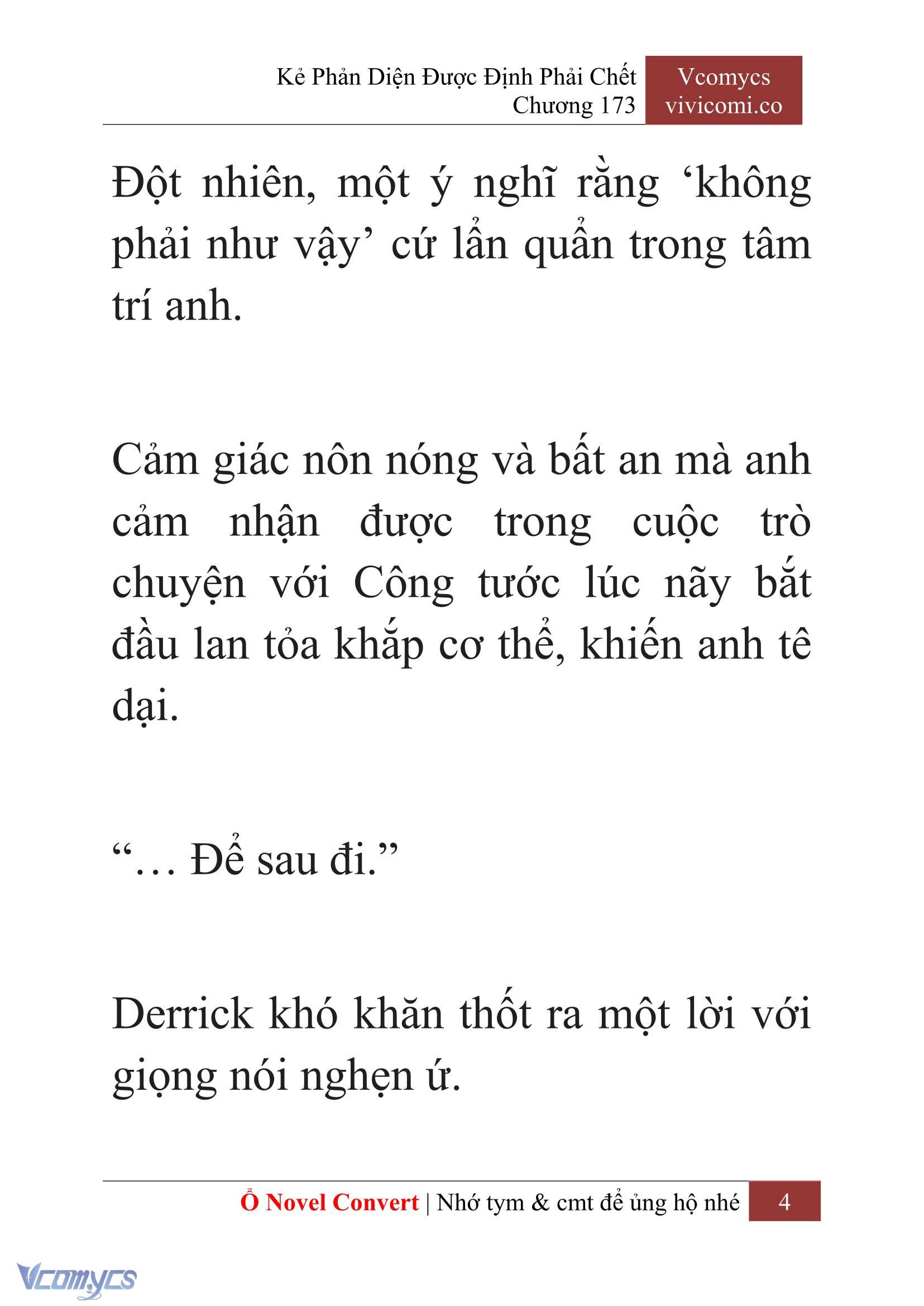 [Novel] Kẻ Phản Diện Được Định Phải Chết Chap 173 - Trang 2