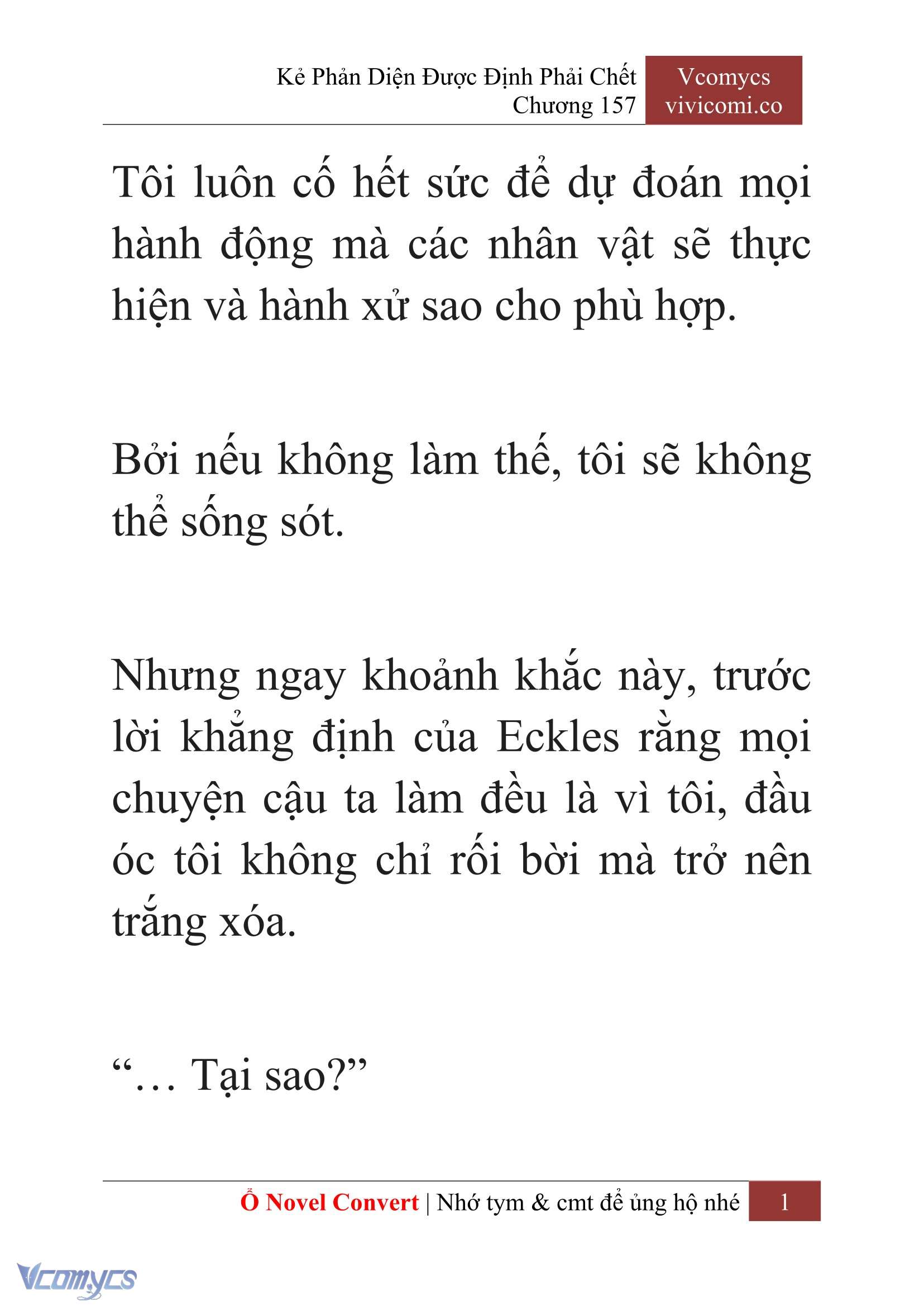 [Novel] Kẻ Phản Diện Được Định Phải Chết Chap 157 - Trang 2