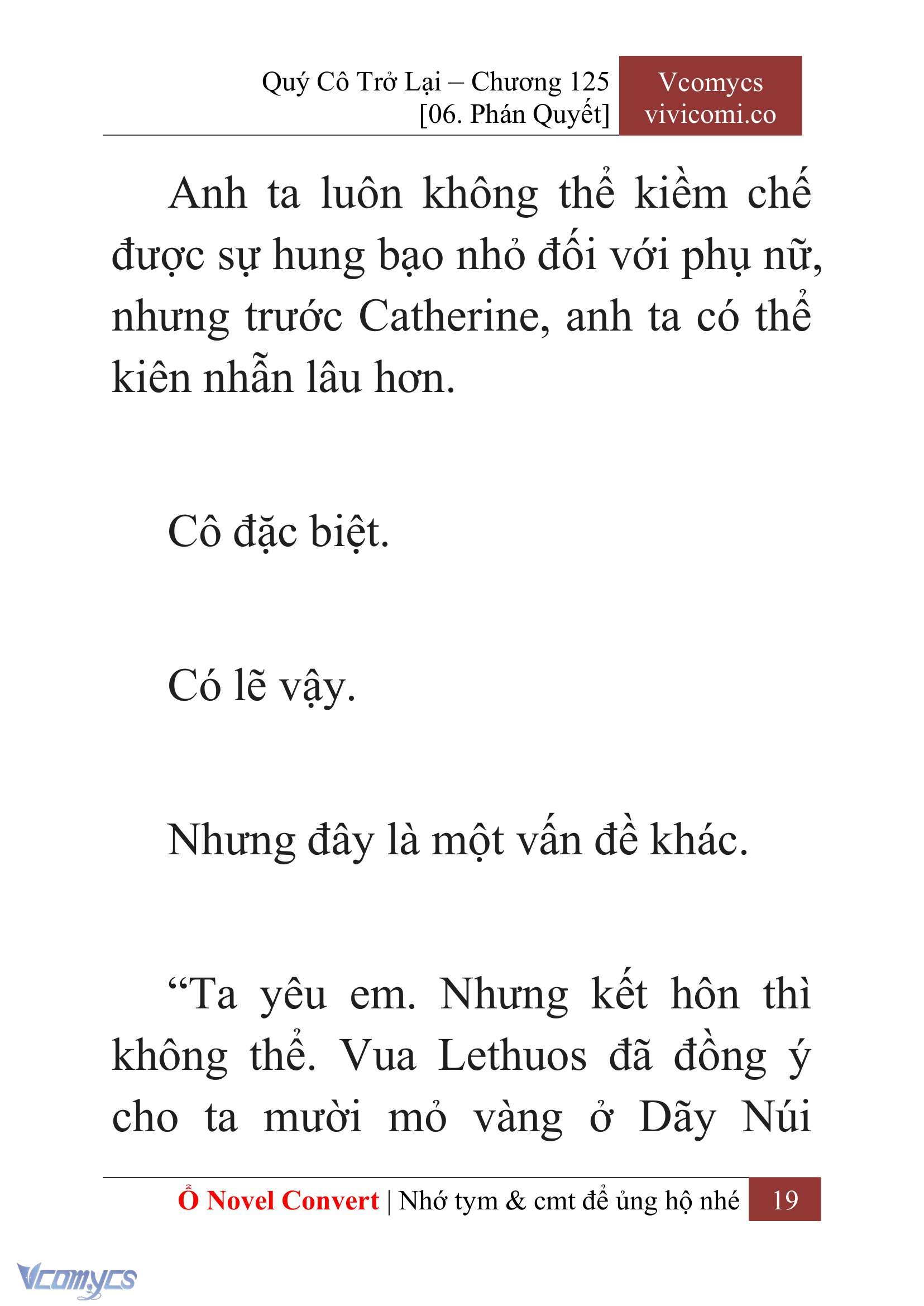 [Novel] Quý Cô Trở Lại Chap 125 - Trang 2