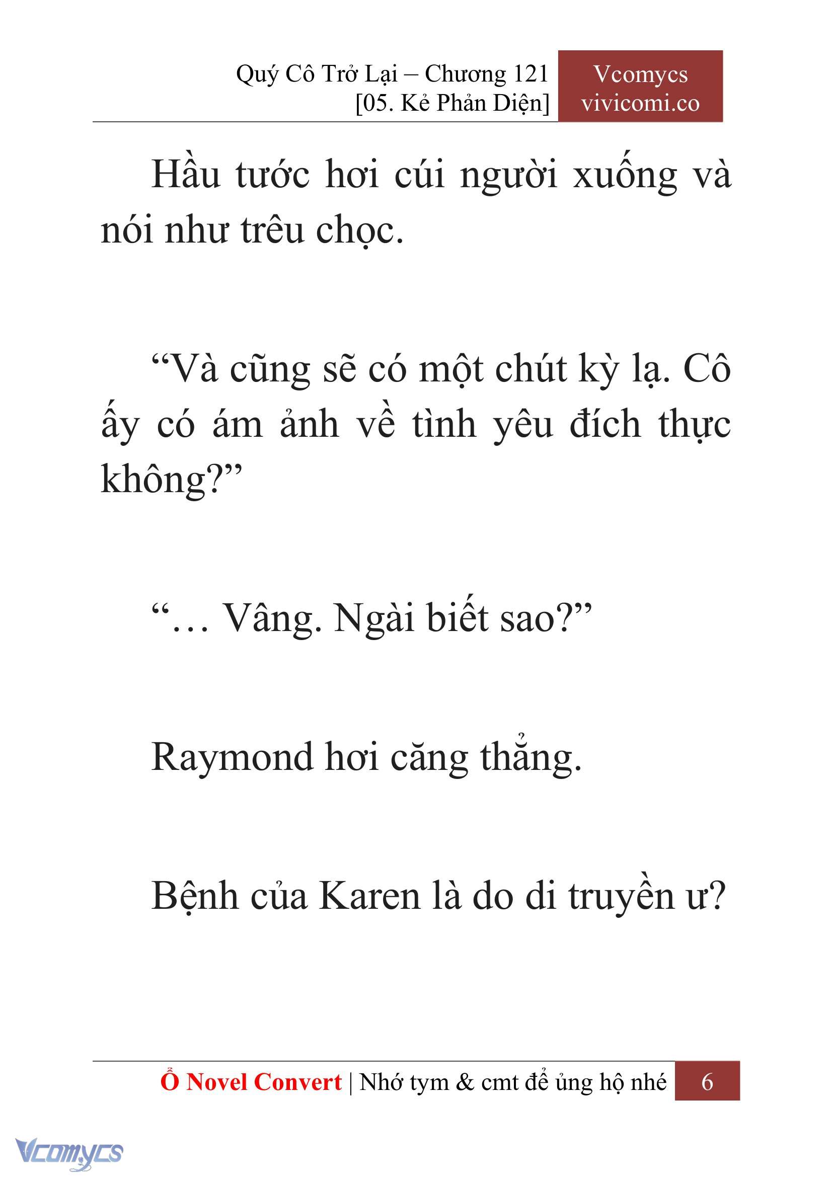 [Novel] Quý Cô Trở Lại Chap 121 - Trang 2