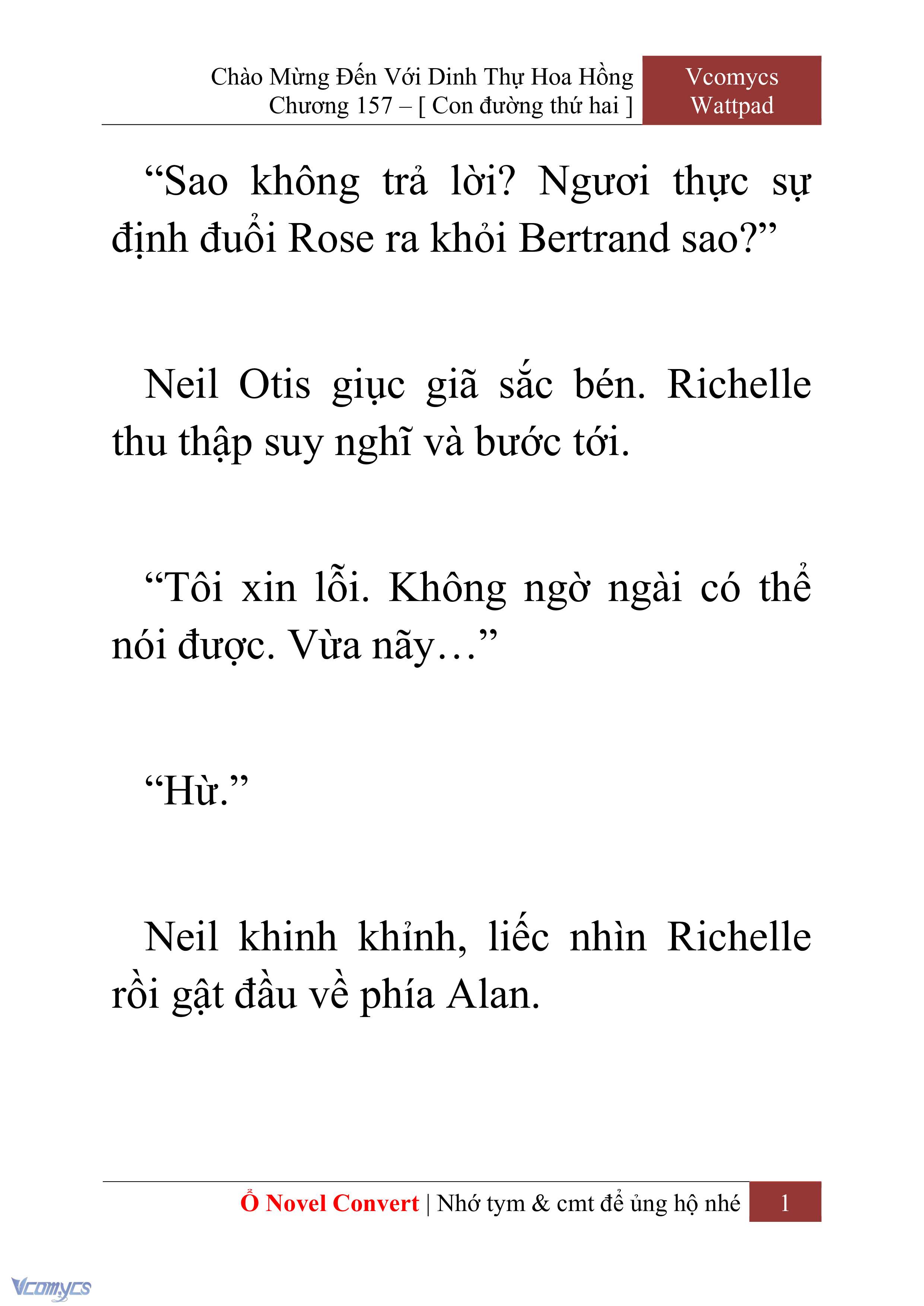 [Novel] Chào Mừng Đến Với Dinh Thự Hoa Hồng Chap 157 - Trang 2