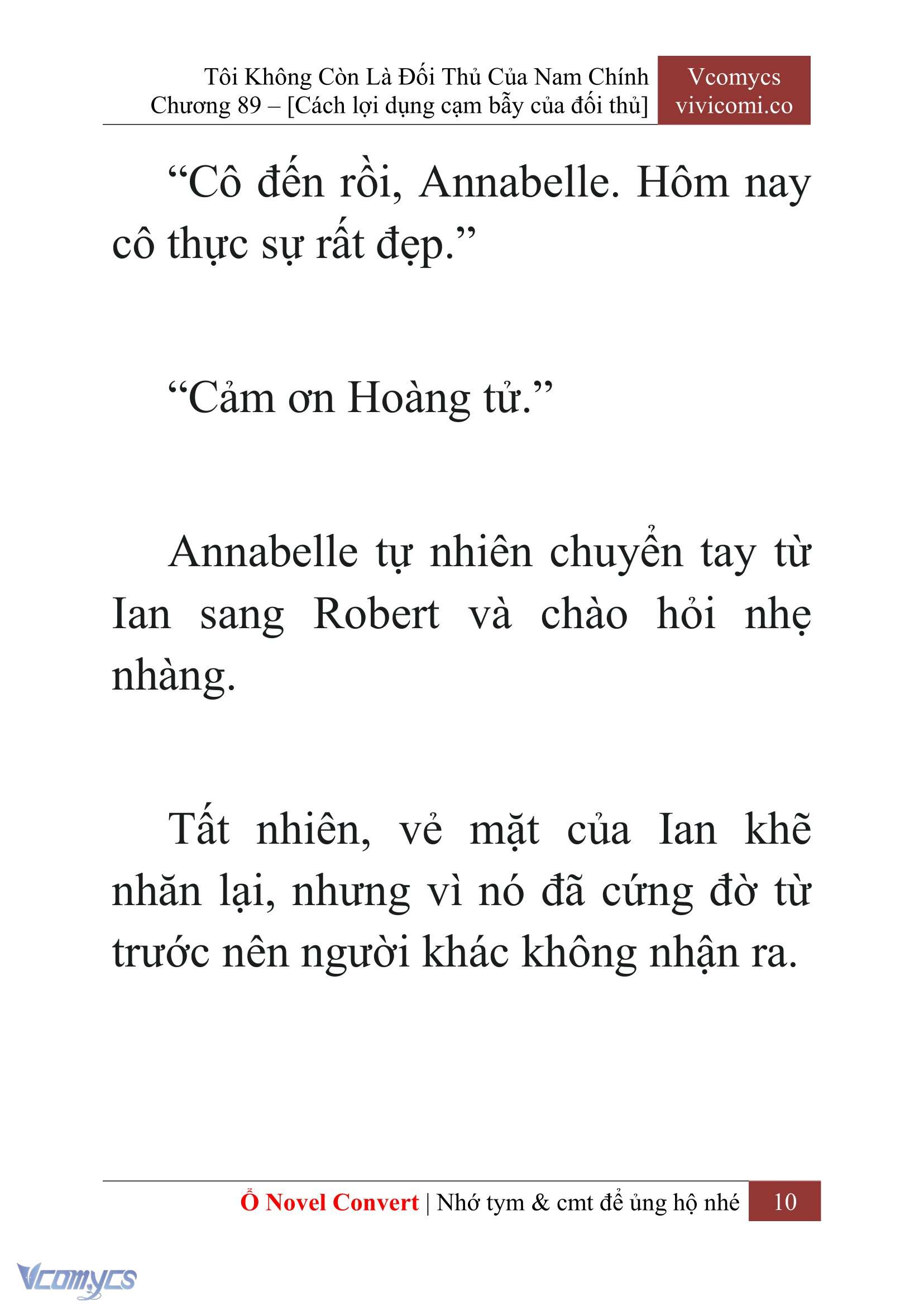 [Novel] Tôi Không Còn Là Đối Thủ Của Nam Chính Chap 89 - Trang 2