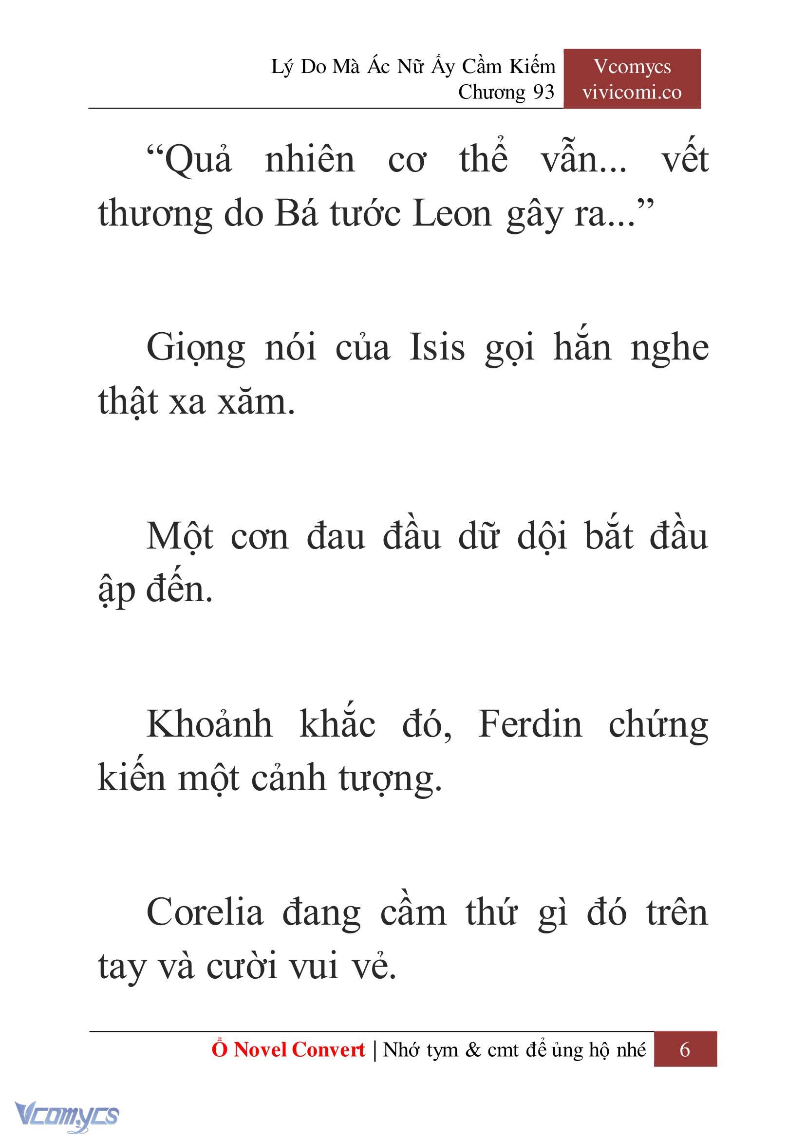 [Novel] Lý Do Mà Ác Nữ Ấy Cầm Kiếm Chap 93 - Next Chap 94