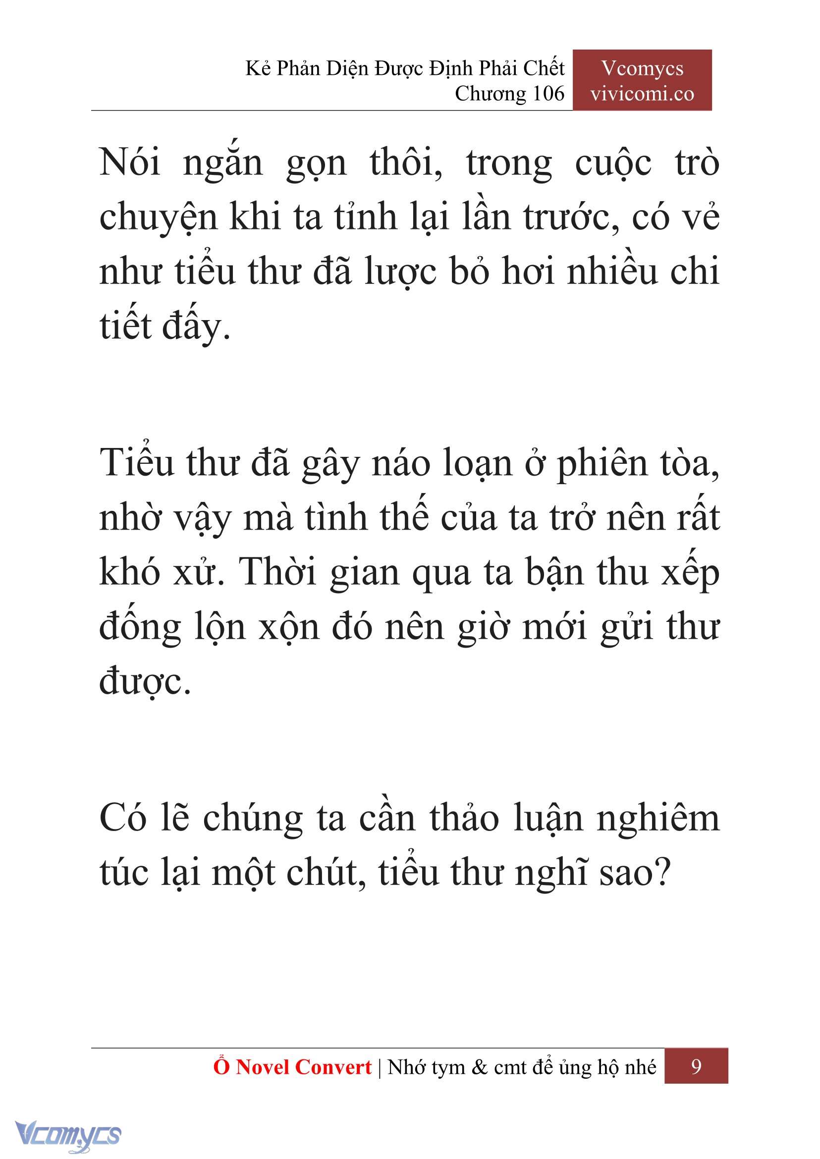 [Novel] Kẻ Phản Diện Được Định Phải Chết Chap 106 - Next Chap 107