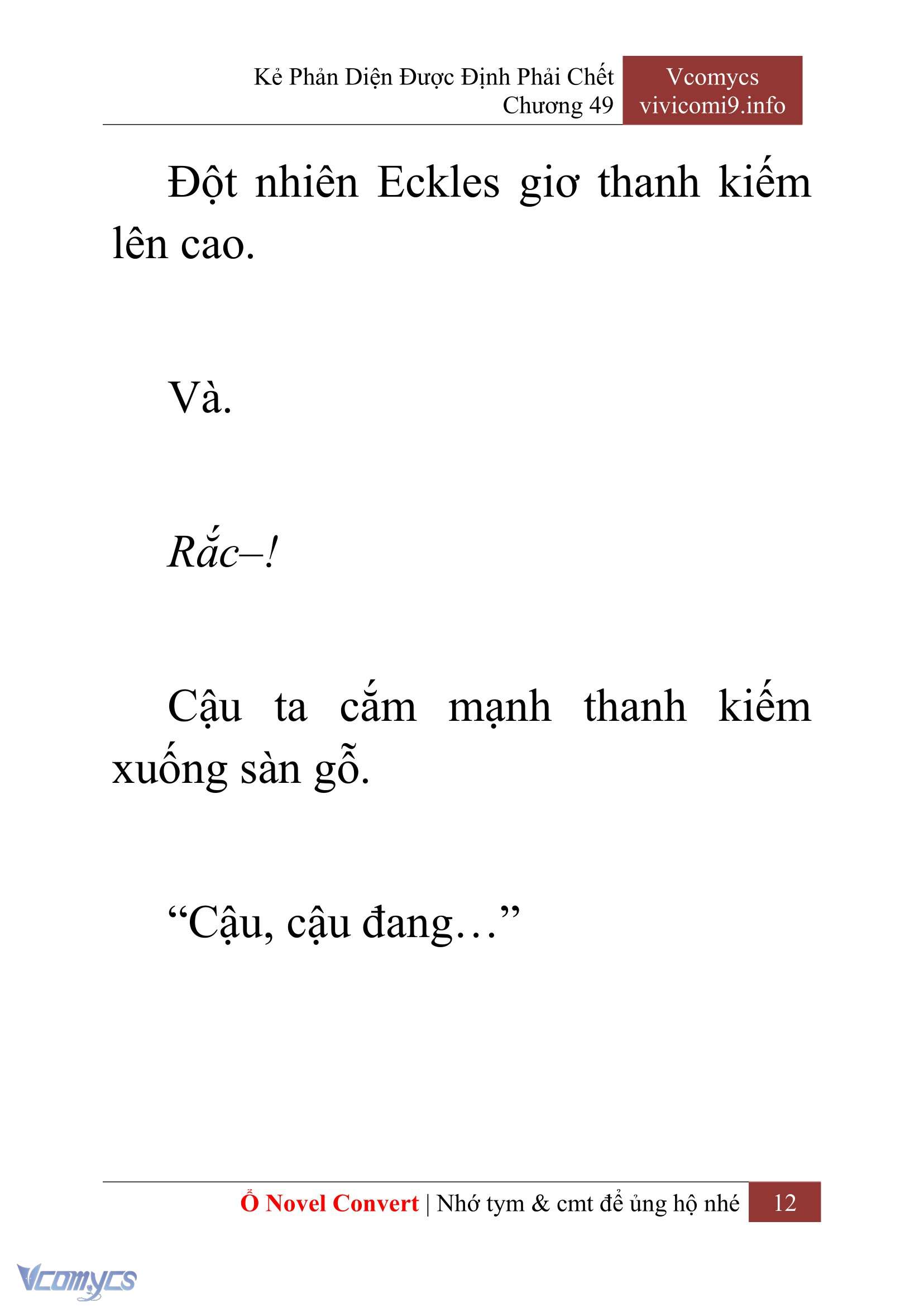 [Novel] Kẻ Phản Diện Được Định Phải Chết Chap 49 - Next Chap 50