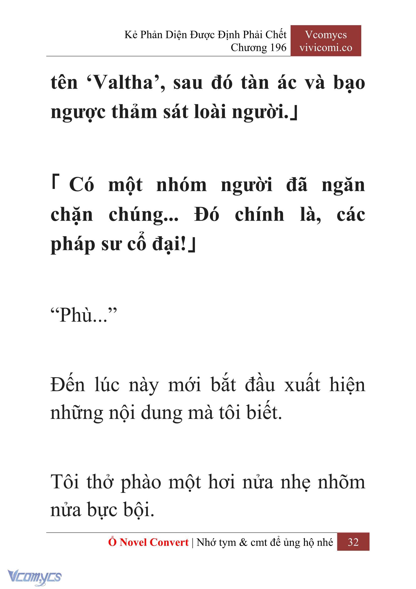 [Novel] Kẻ Phản Diện Được Định Phải Chết Chap 196 - Trang 2