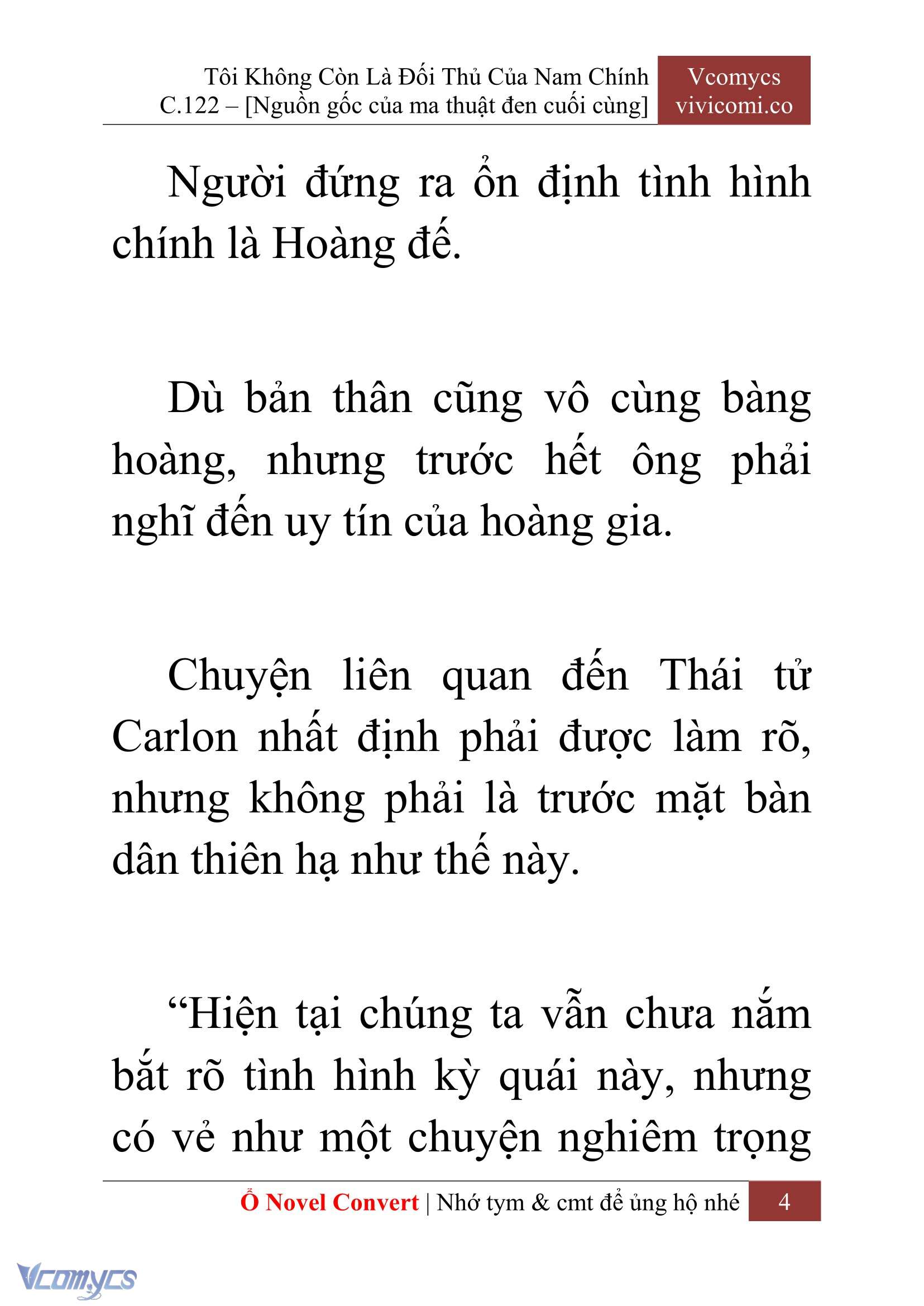 [Novel] Tôi Không Còn Là Đối Thủ Của Nam Chính Chap 122 - Trang 2