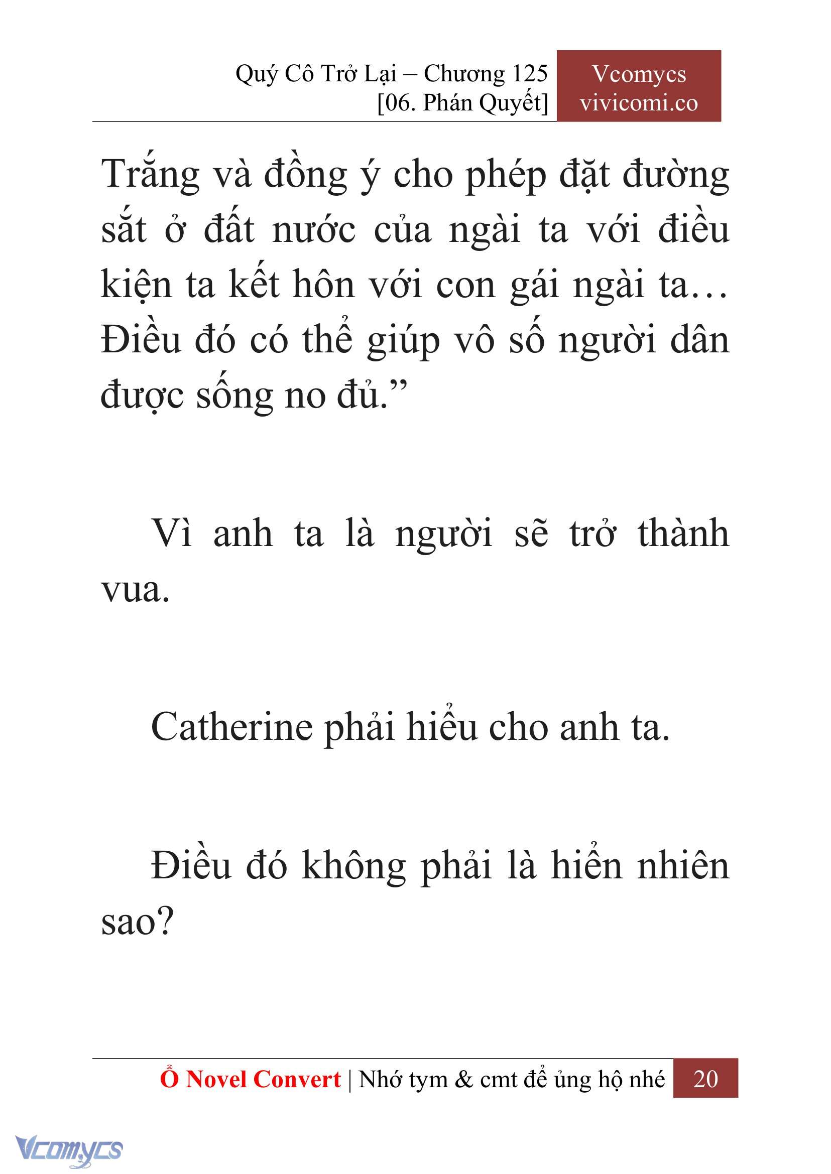 [Novel] Quý Cô Trở Lại Chap 125 - Trang 2