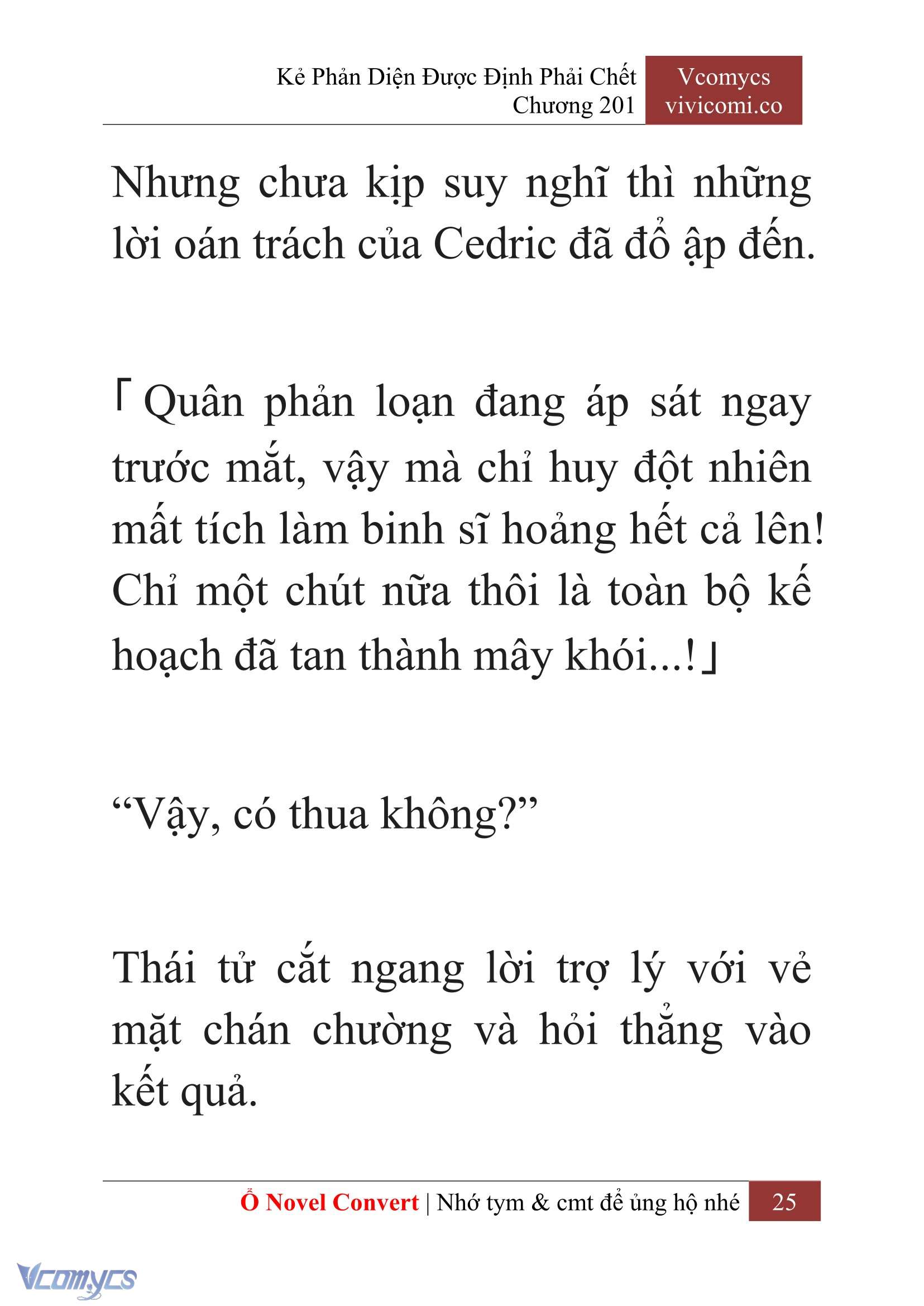 [Novel] Kẻ Phản Diện Được Định Phải Chết Chap 201 - Trang 2