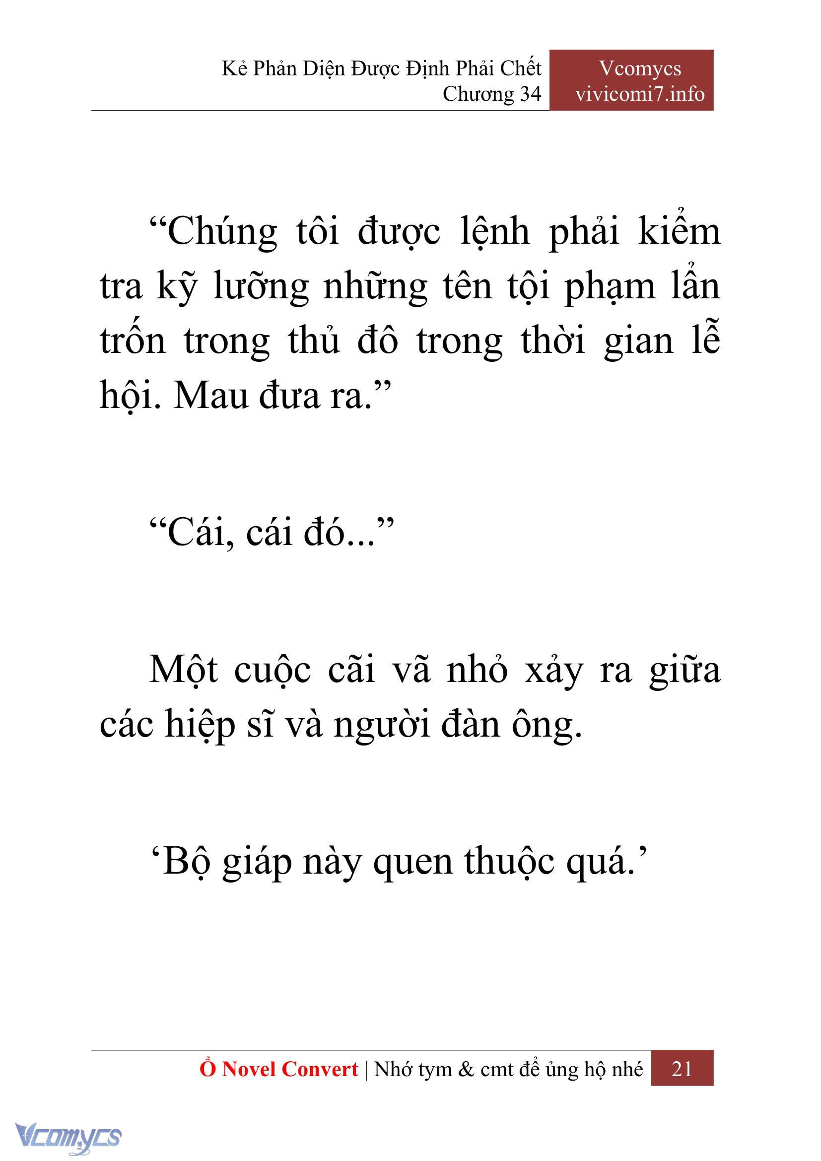 [Novel] Kẻ Phản Diện Được Định Phải Chết Chap 34 - Next Chap 35