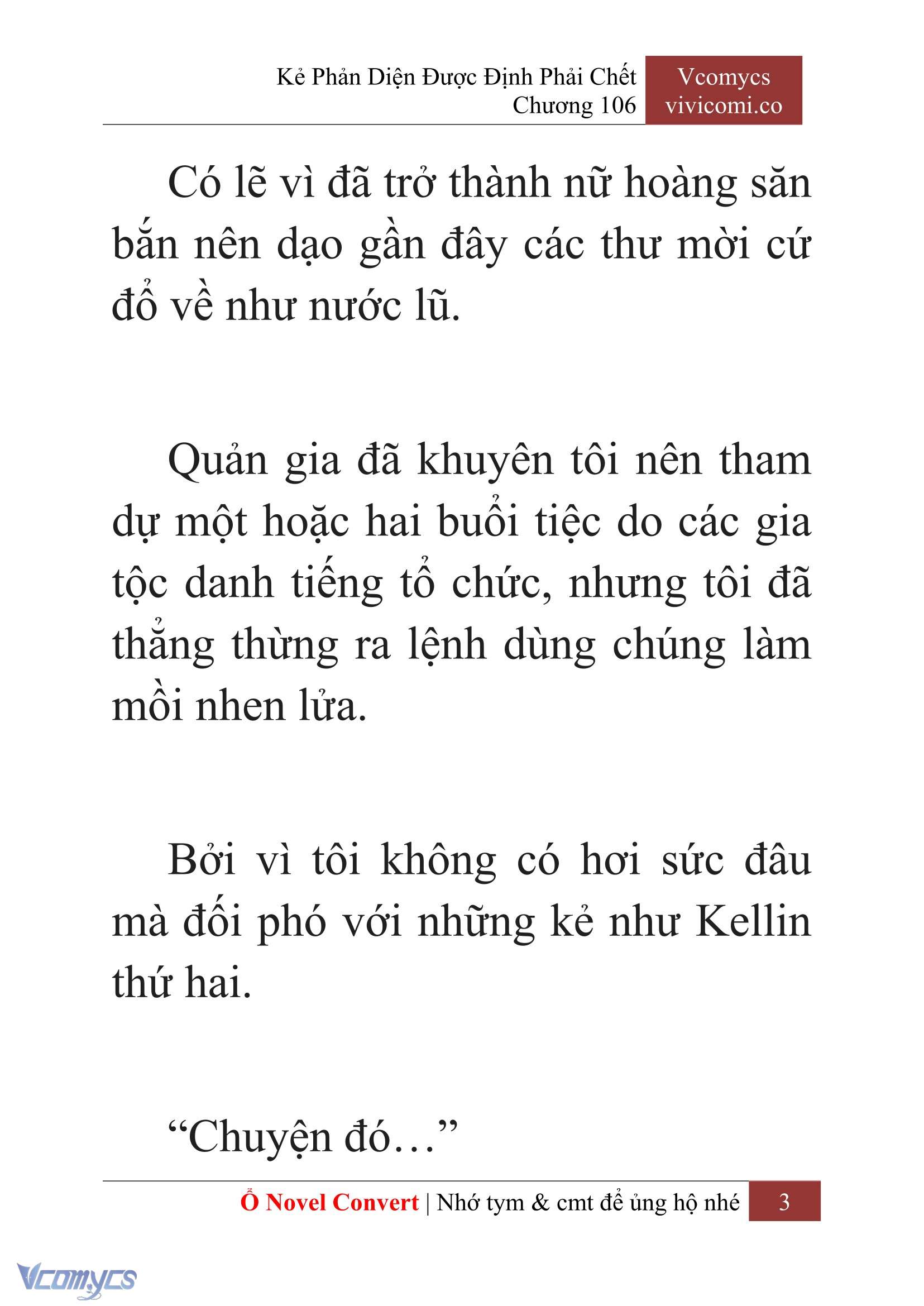 [Novel] Kẻ Phản Diện Được Định Phải Chết Chap 106 - Next Chap 107