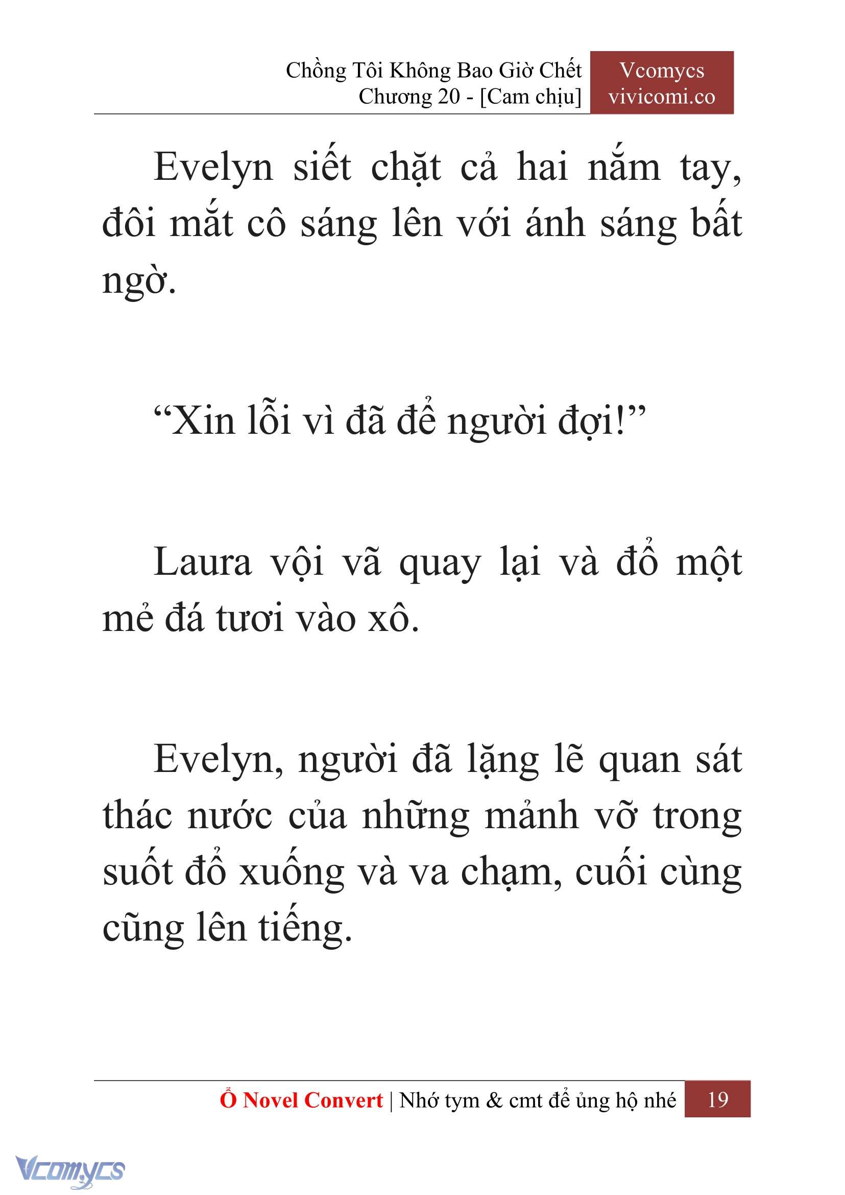 [Novel] Chồng Tôi Không Bao Giờ Chết Chap 20 - Trang 2