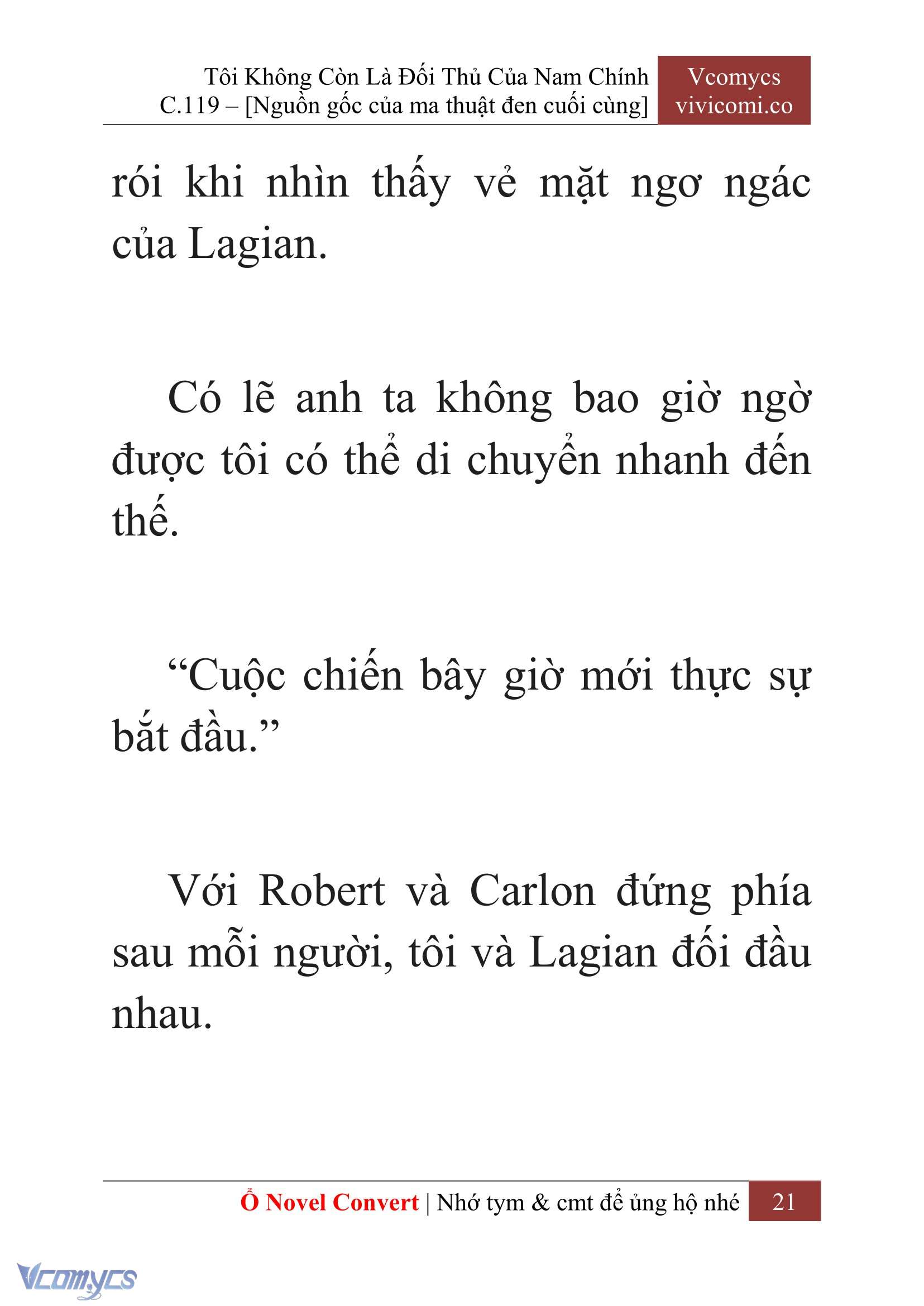 [Novel] Tôi Không Còn Là Đối Thủ Của Nam Chính Chap 119 - Trang 2