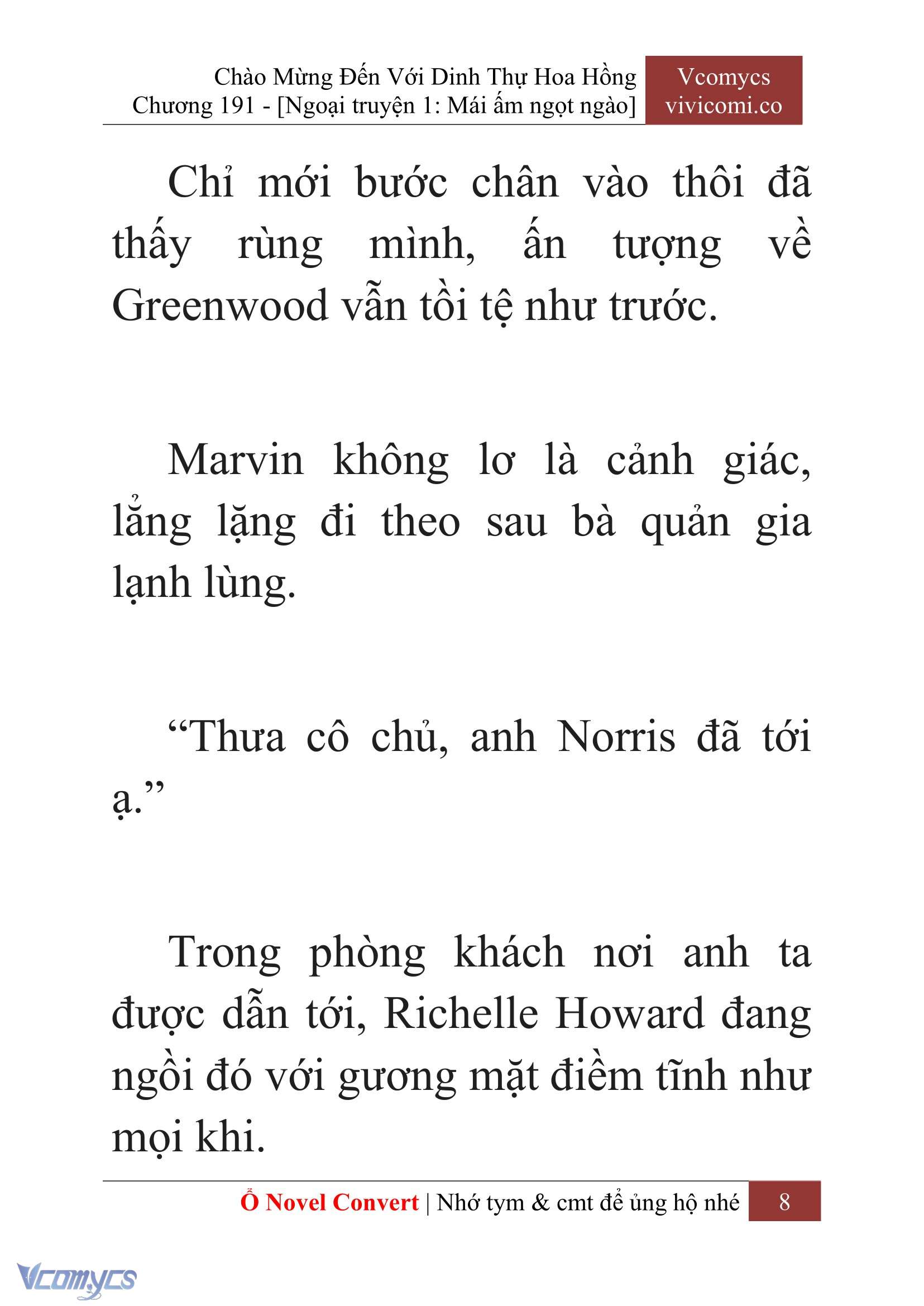 [Novel] Chào Mừng Đến Với Dinh Thự Hoa Hồng Chap 191 - Trang 2
