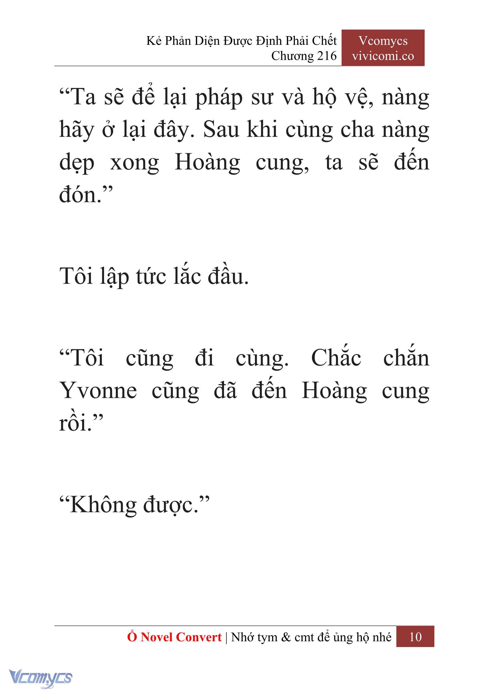 [Novel] Kẻ Phản Diện Được Định Phải Chết Chap 216 - Next Chap 217