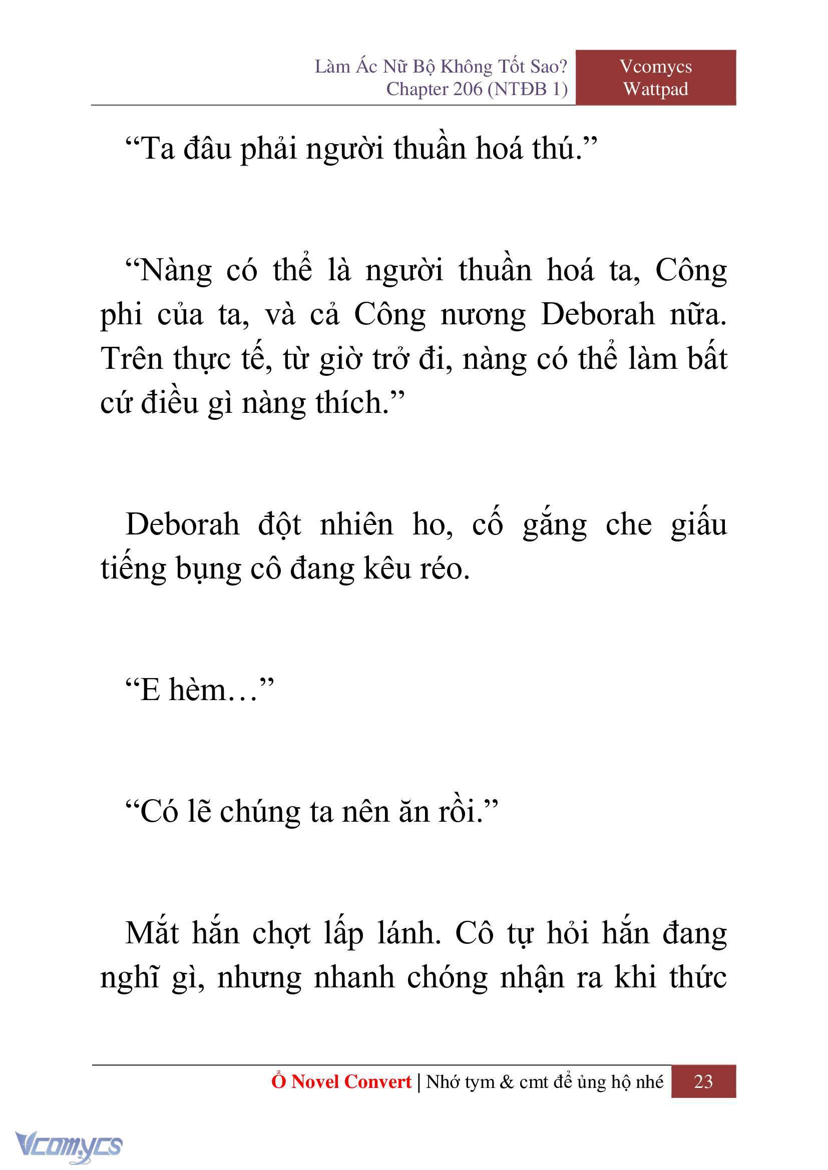 [Novel] Làm Ác Nữ Bộ Không Tốt Sao? Chap 206 - Trang 2