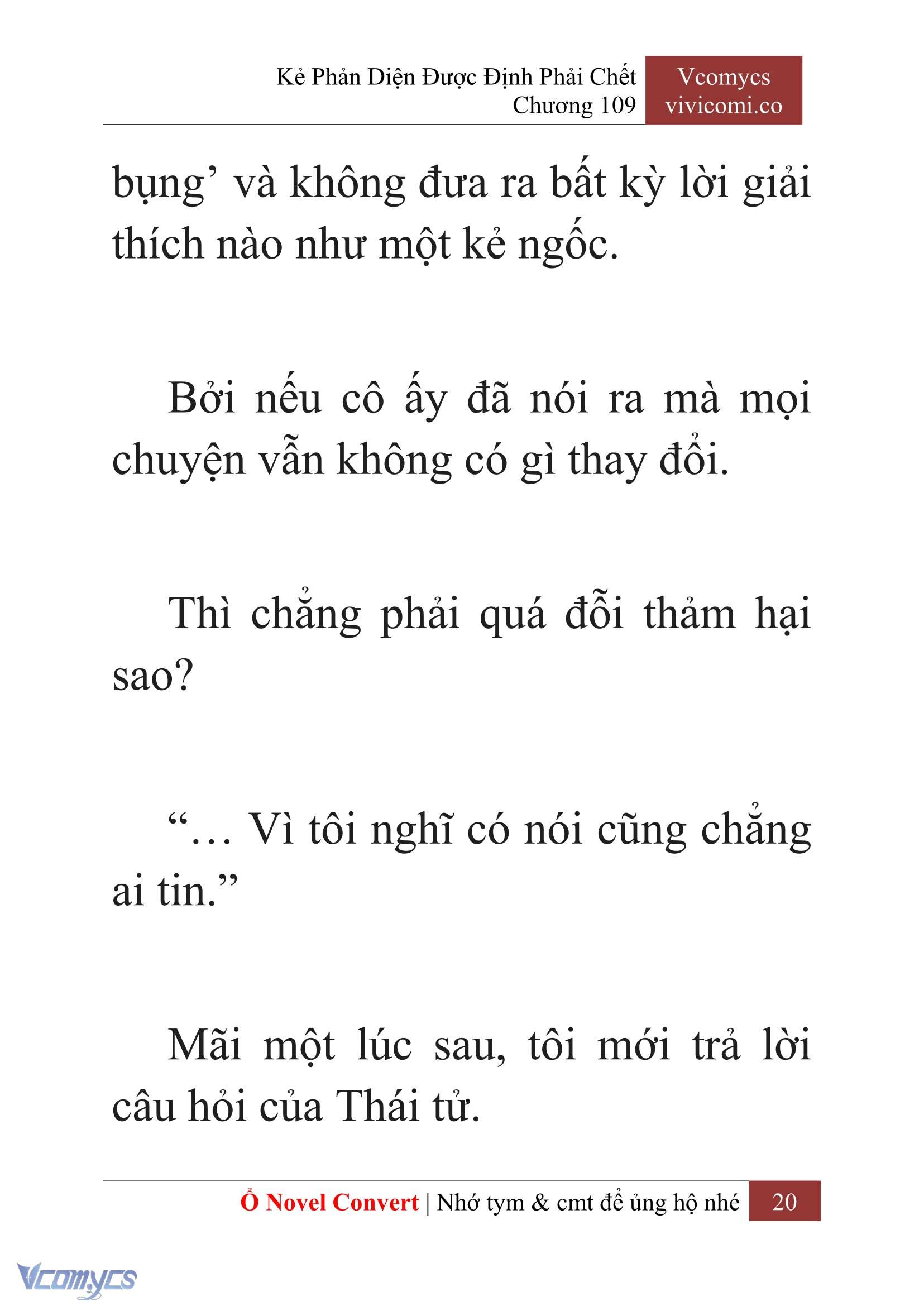 [Novel] Kẻ Phản Diện Được Định Phải Chết Chap 109 - Trang 2