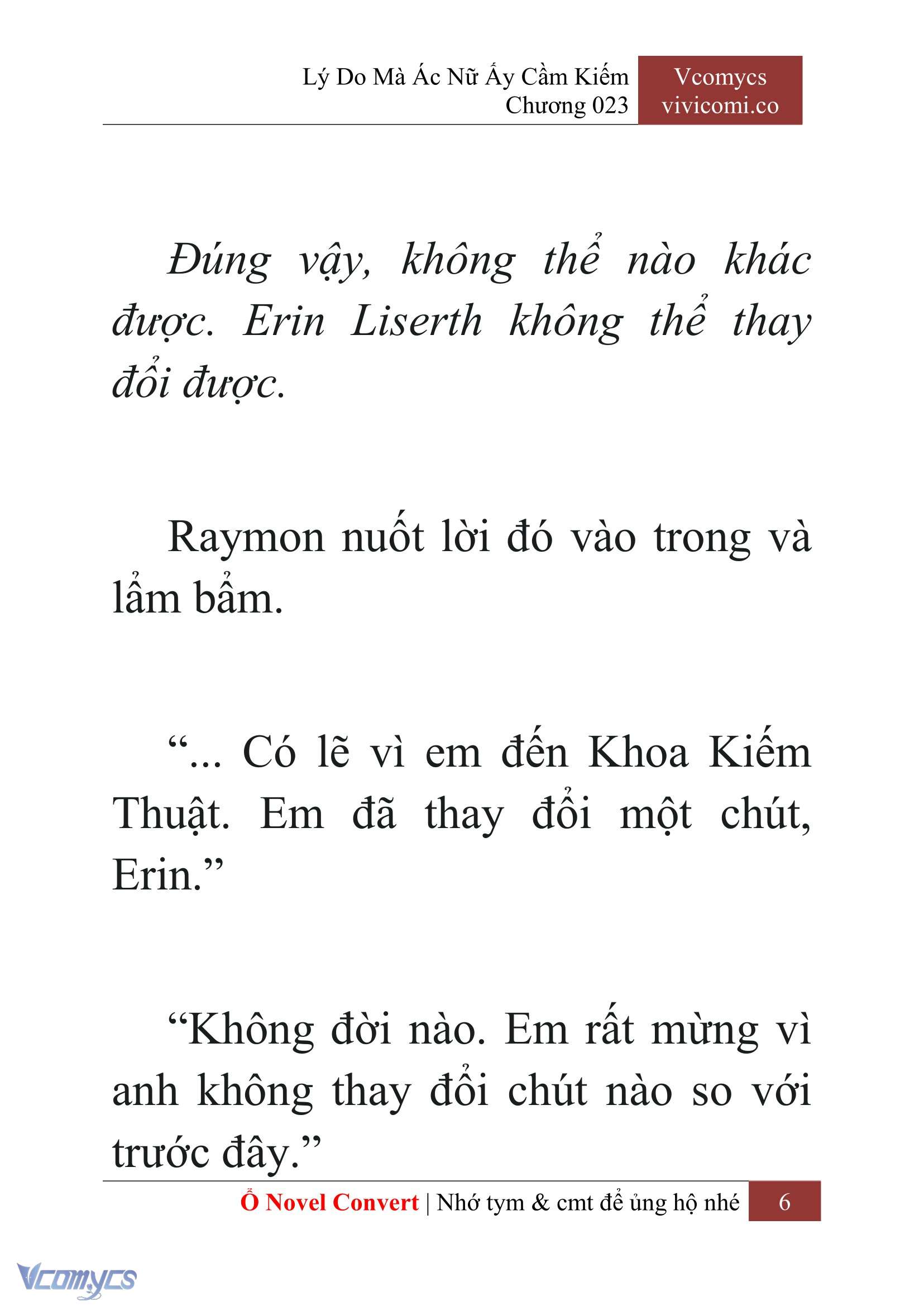 [Novel] Lý Do Mà Ác Nữ Ấy Cầm Kiếm Chap 23 - Trang 2