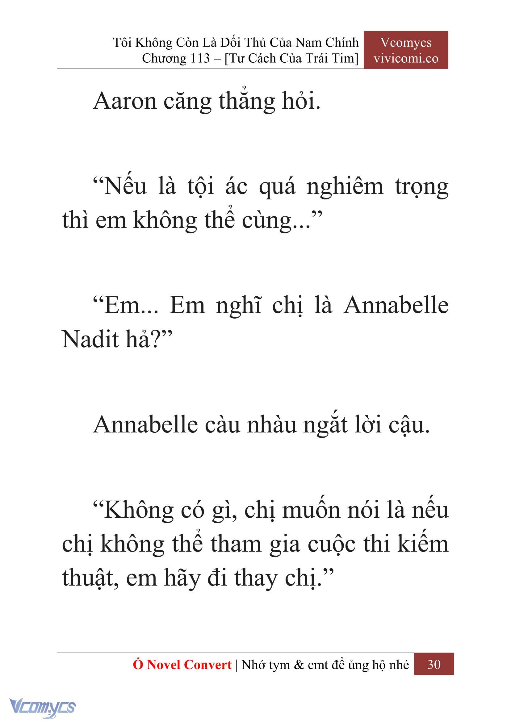 [Novel] Tôi Không Còn Là Đối Thủ Của Nam Chính Chap 113 - Trang 2