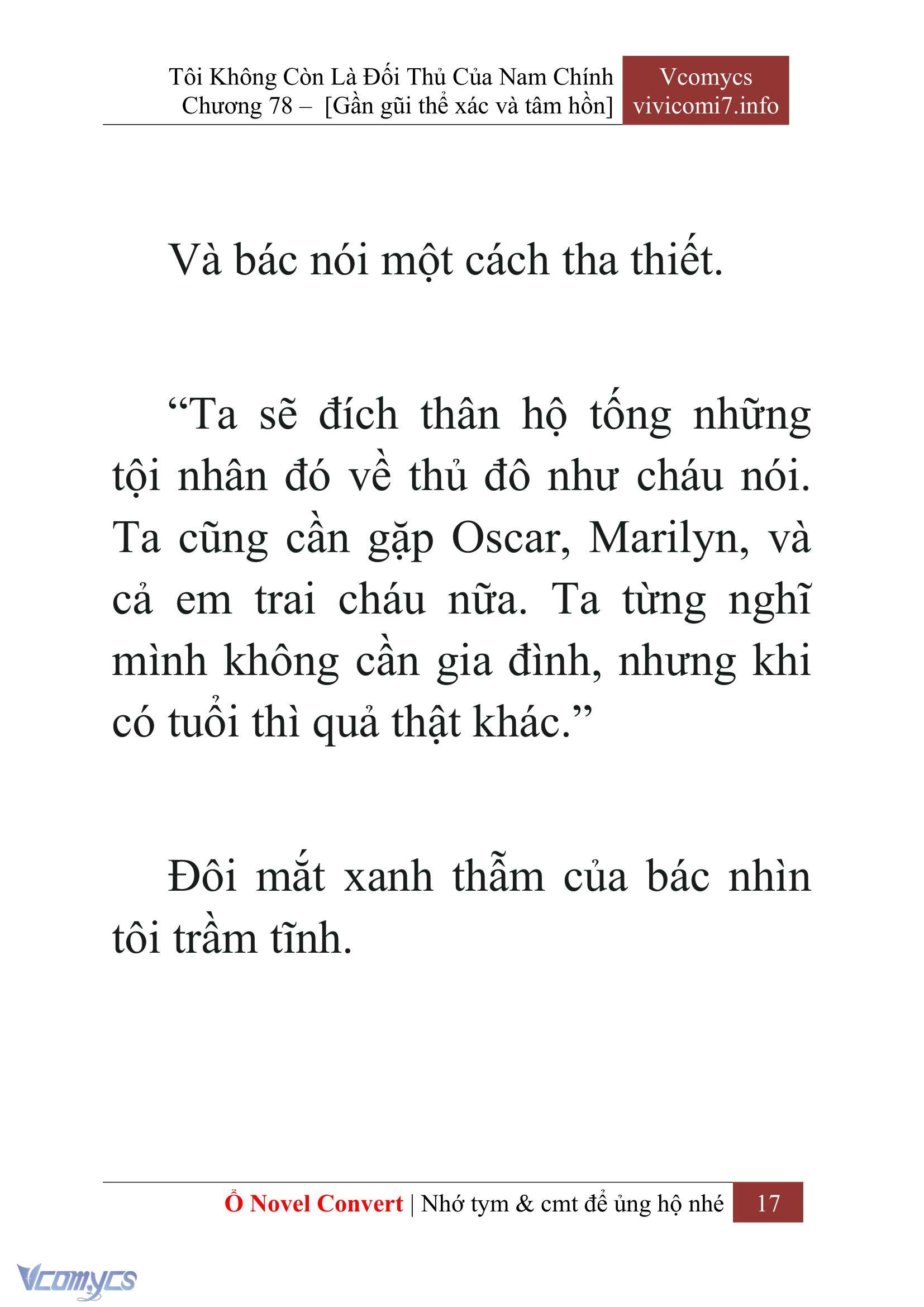 [Novel] Tôi Không Còn Là Đối Thủ Của Nam Chính Chap 78 - Trang 2