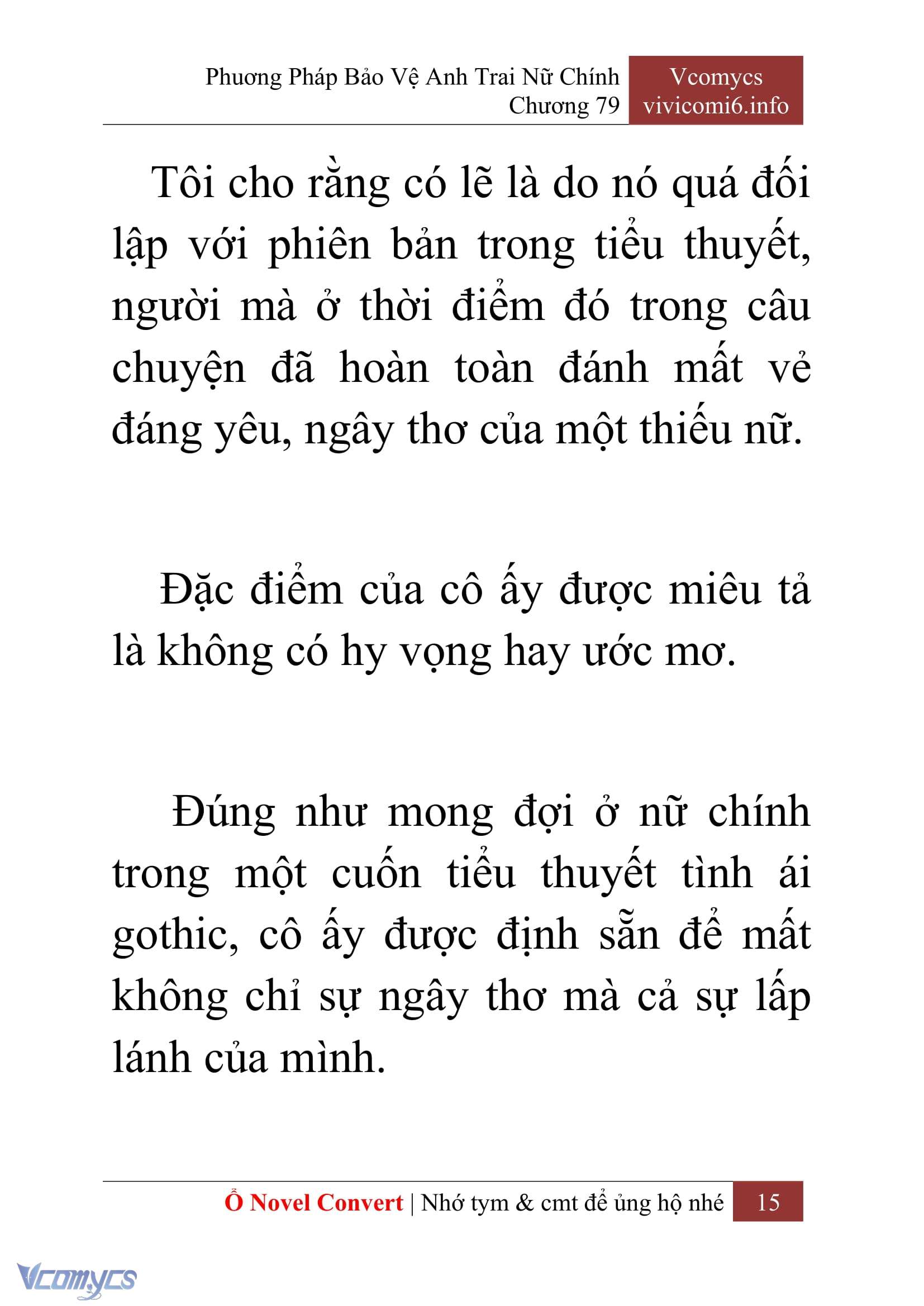 [Novel] Phương Pháp Bảo Vệ Anh Trai Nữ Chính Chap 79 - Trang 2