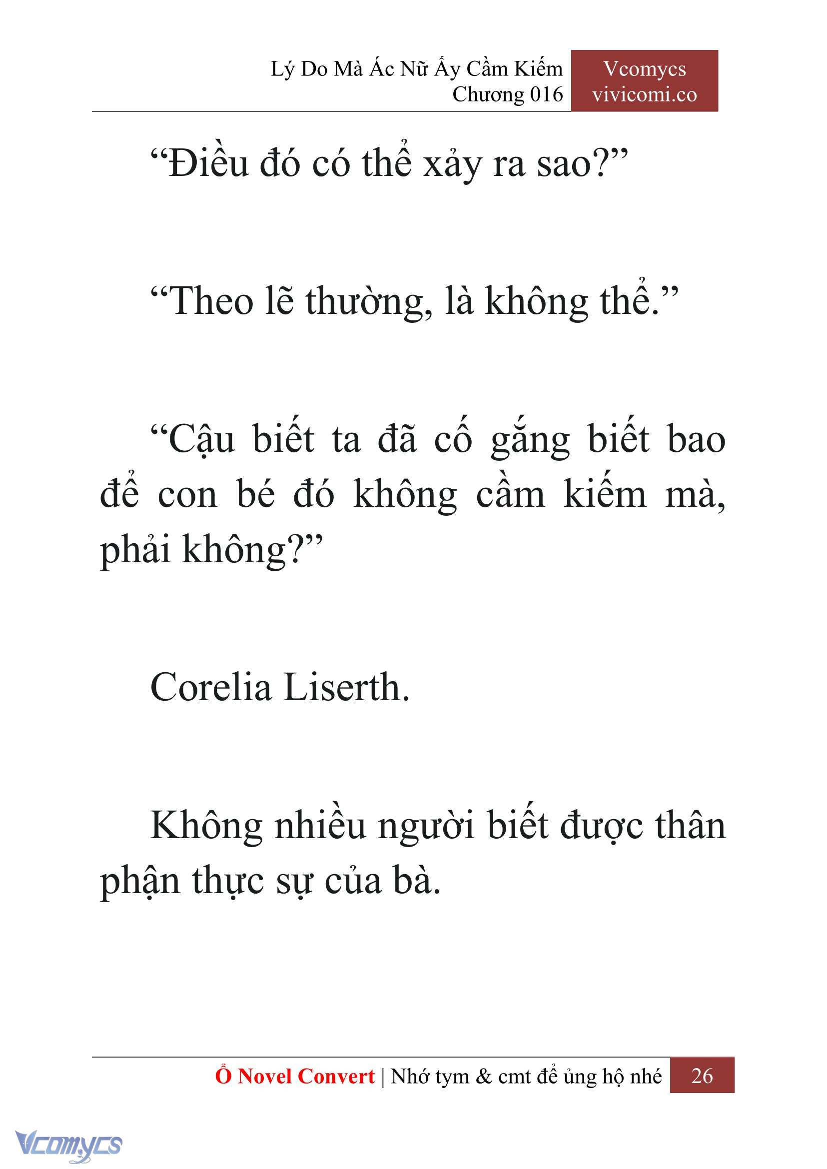 [Novel] Lý Do Mà Ác Nữ Ấy Cầm Kiếm Chap 16 - Trang 2