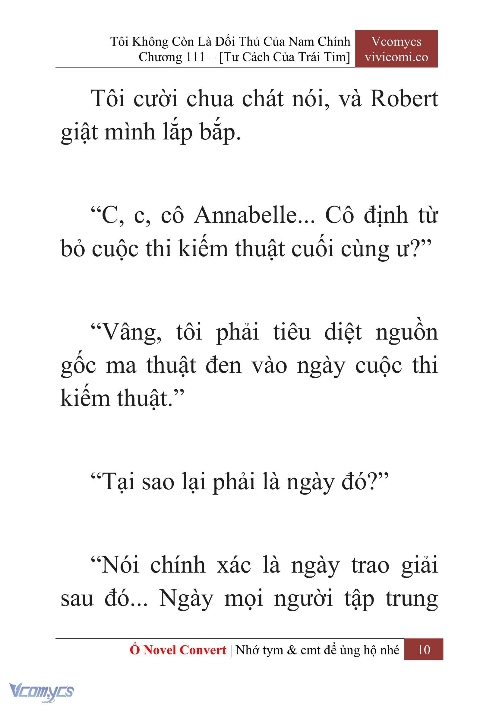 [Novel] Tôi Không Còn Là Đối Thủ Của Nam Chính Chap 111 - Trang 2