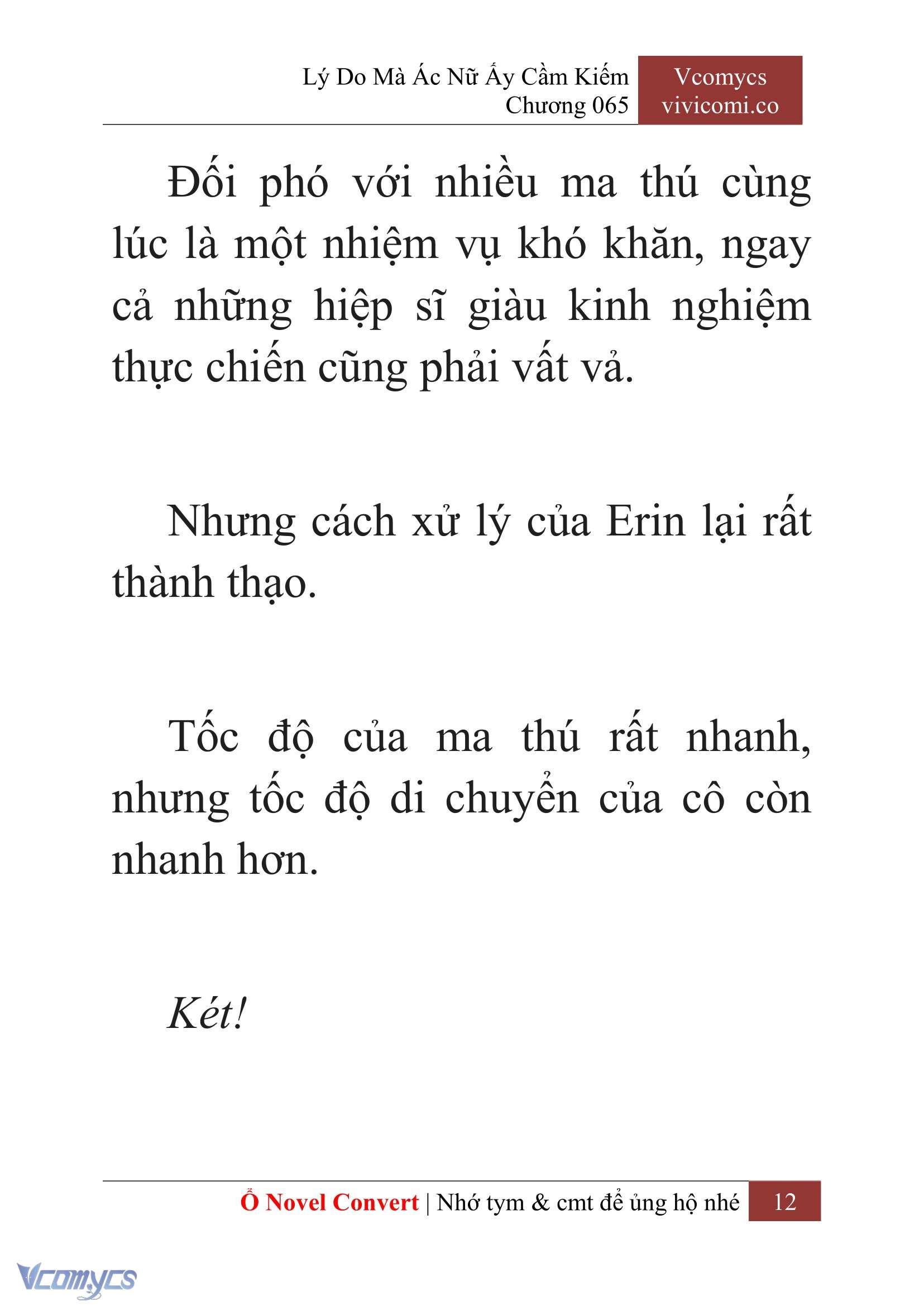[Novel] Lý Do Mà Ác Nữ Ấy Cầm Kiếm Chap 65 - Next Chap 66